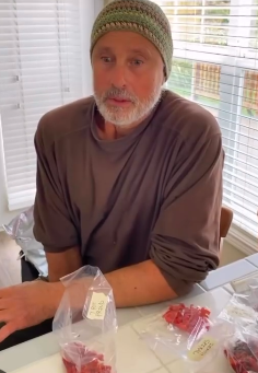 Another indoor moment brings viewers even closer to the gray-bearded Matt of today. There is something particularly interesting about seeing Olivia's former husband this way — not on a red carpet or looking back at "Xanadu," but simply as Chloe's dad decades later. | Source: Instagram/chloelattanziofficial