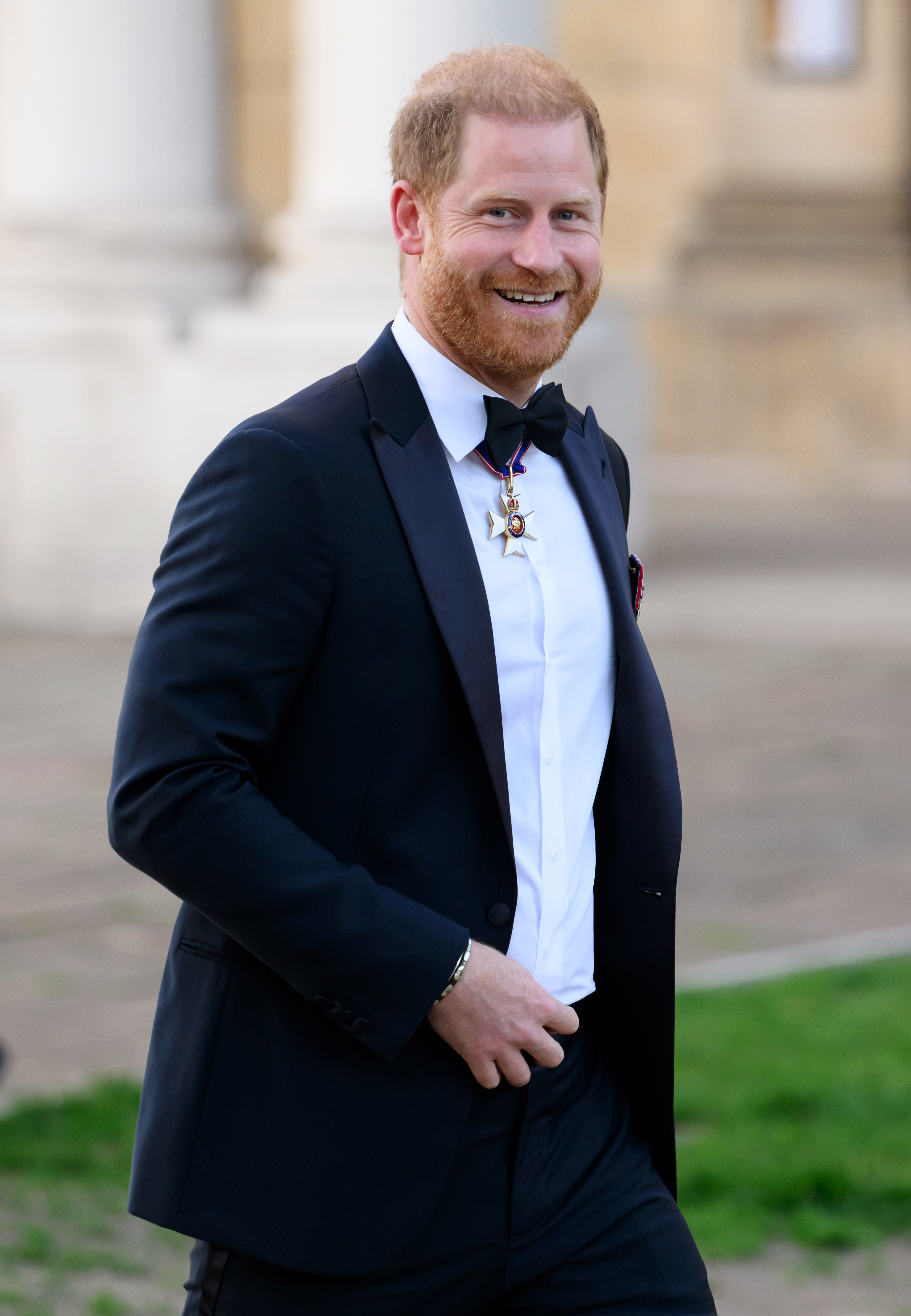 The Duke suited up in a tuxedo for the special evening celebrating the people and communities at the heart of the movement. He was all smiles as he arrived for the ceremony. | Source: Getty Images