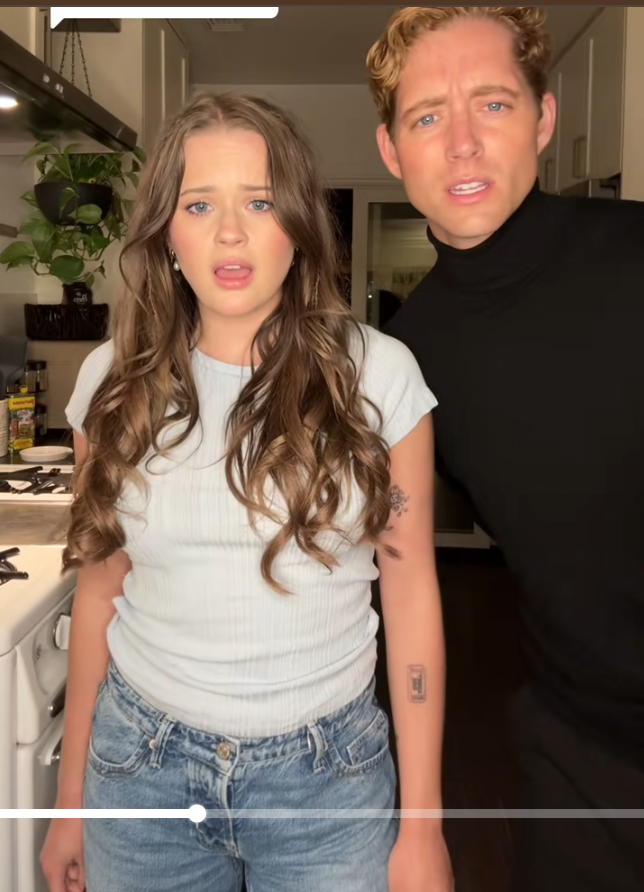 Ava Phillippe and her boyfriend Dakota Brubaker | Source: TikTok/avaephillippe