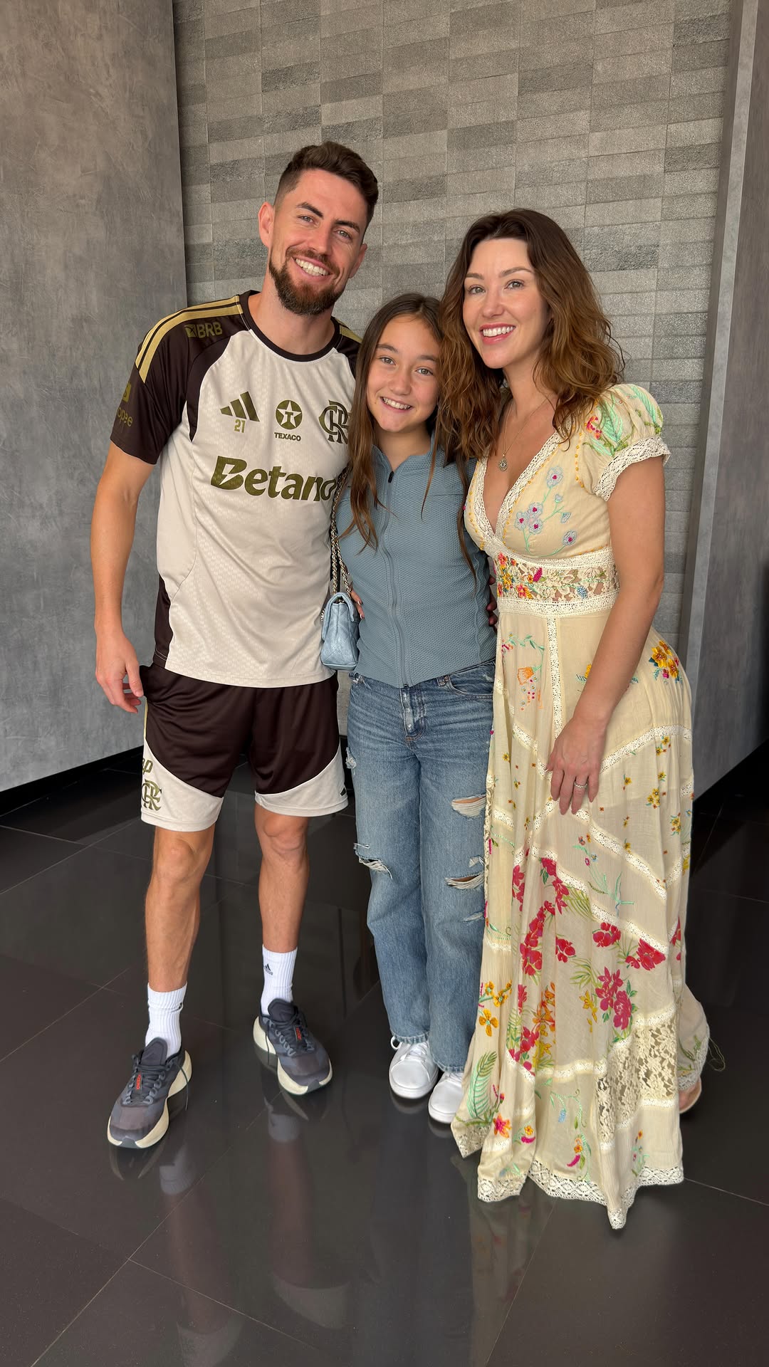 Jorginho, Ada Law, and Catherine Harding, seen in a post dated March 23, 2026 | Source: Instagram/catcavelli