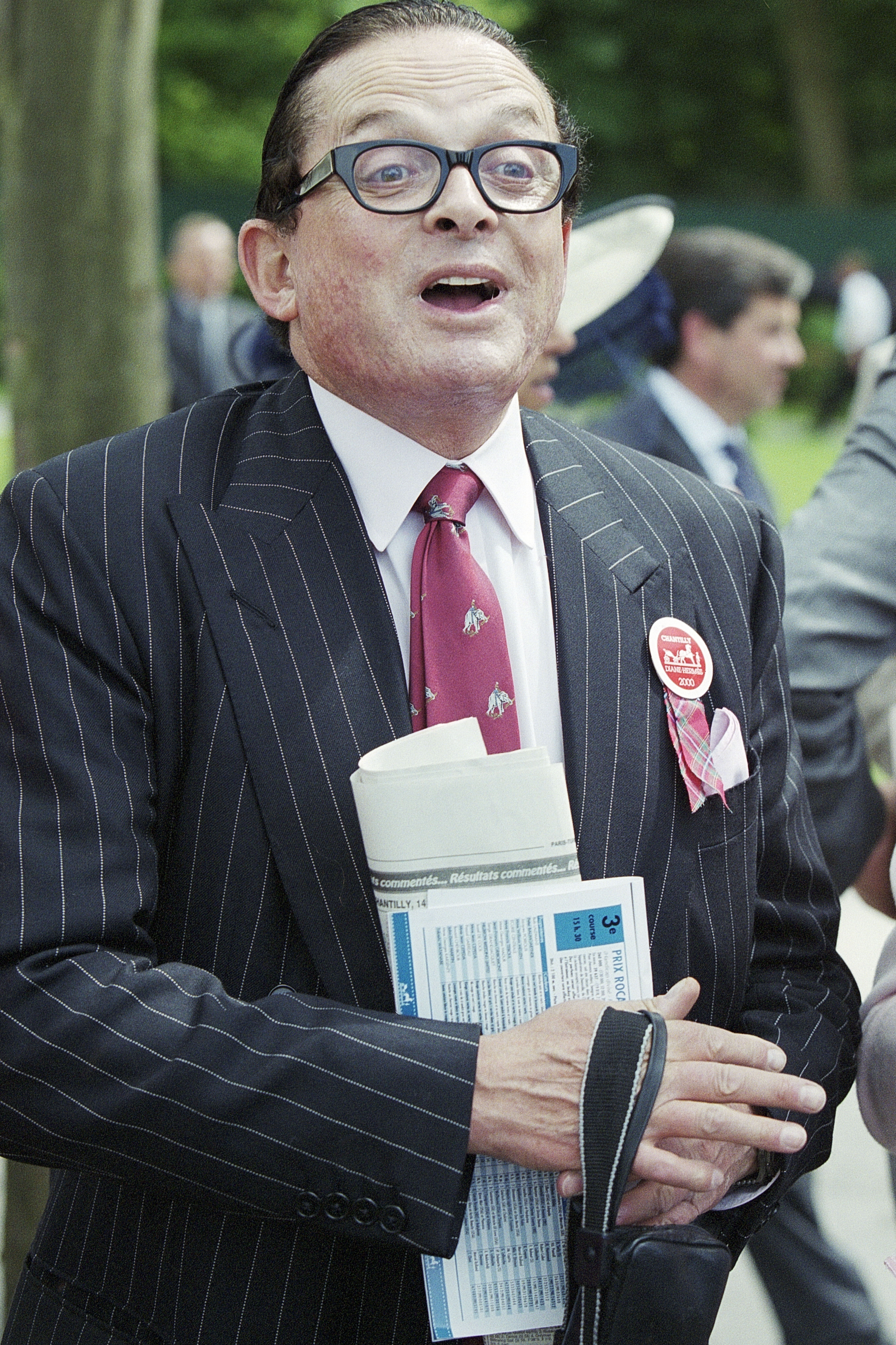 Alec Wildenstein attends the Prix de Diane Hermes in Chantilly, France, on June 11, 2000. | Source: Getty Images
