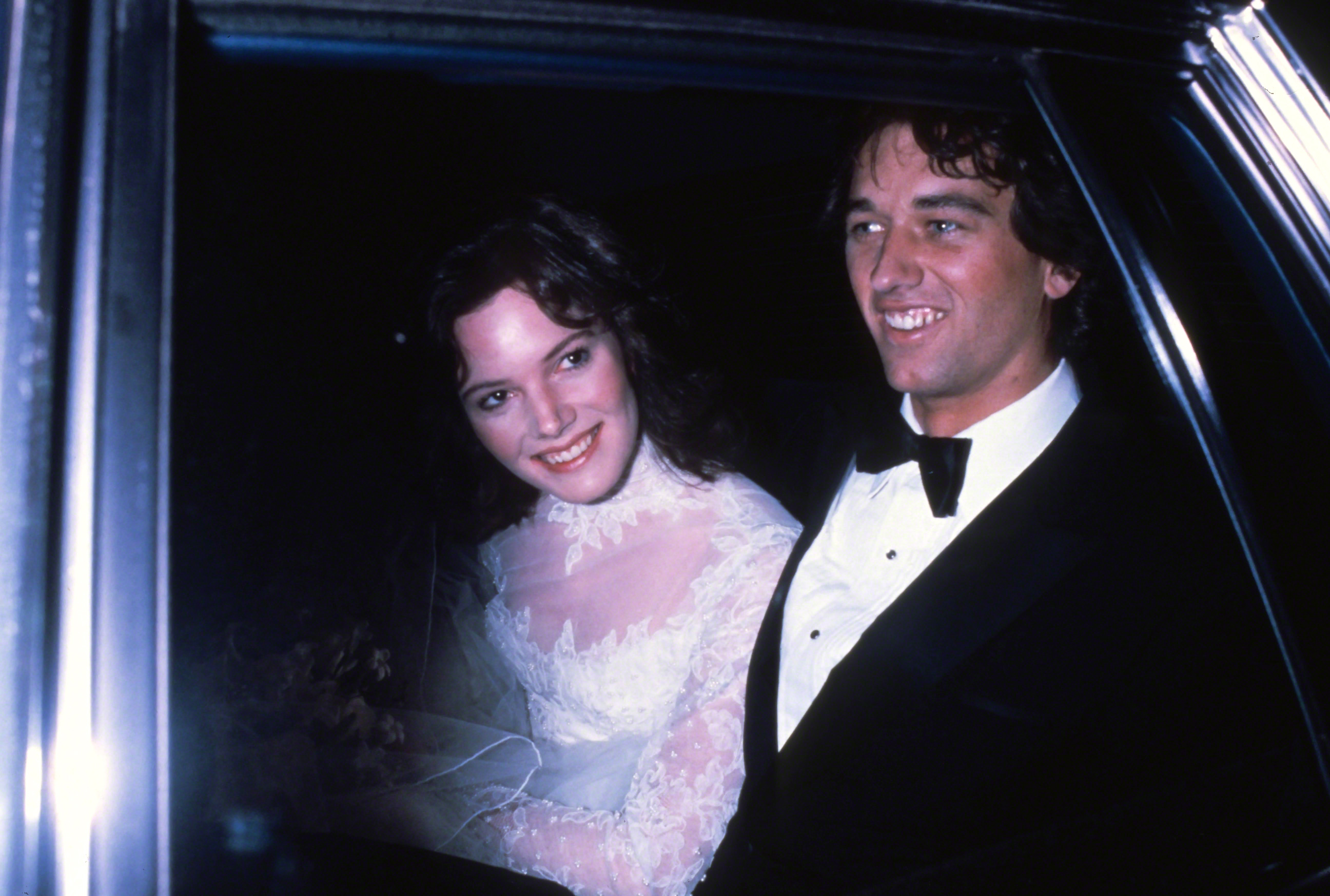 Emily Ruth Black and Robert F. Kennedy Jr. on their wedding day on April 3, 1982, in Bloomington, Indiana. | Source: Getty Images