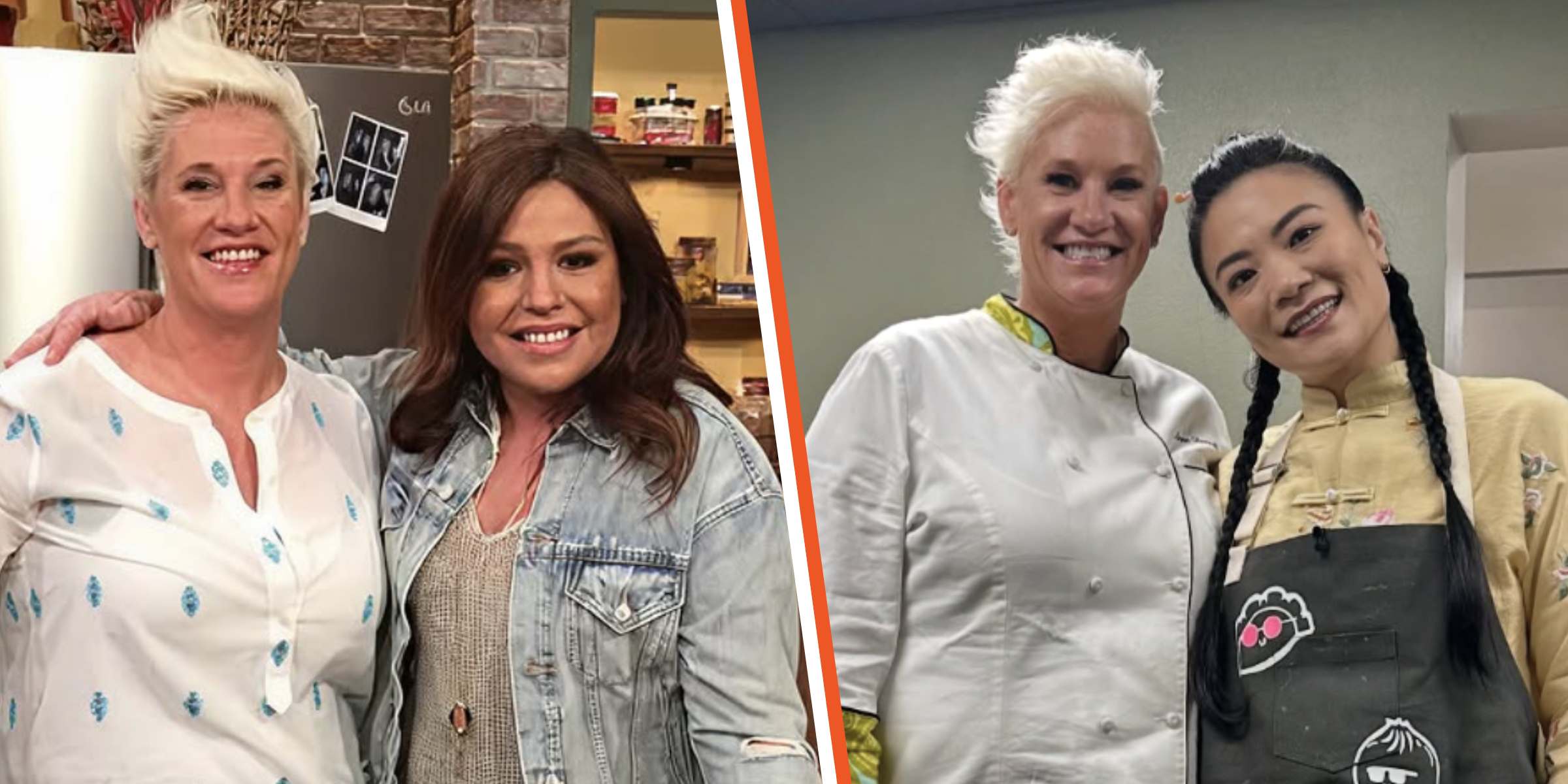 Anne Burrell and Rachel Ray | The late chef and Shirley Chung | Source: Instagram/rachaelray | Instagram/chfshirleychung