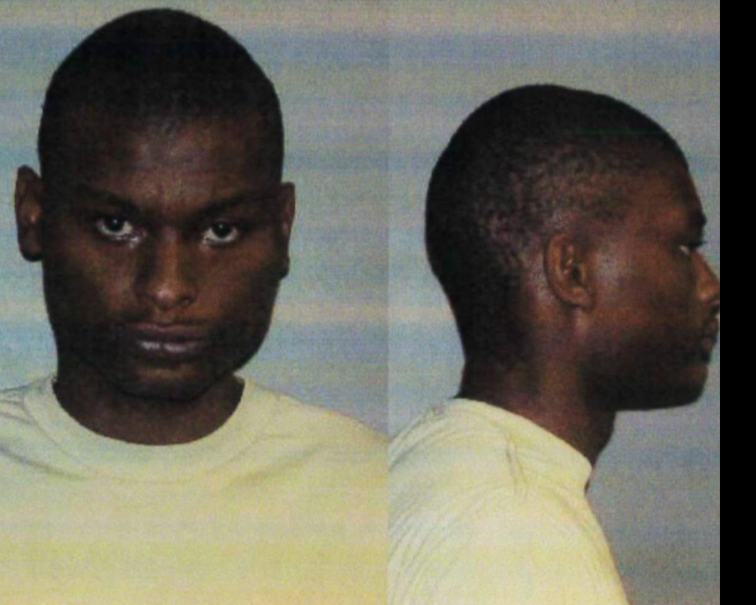 A 2019 booking photo of Shamar Dewan Elkins shows him facing forward and in profile, his expression serious and unguarded. | Source: Facebook/Domonique Benn KSLA
