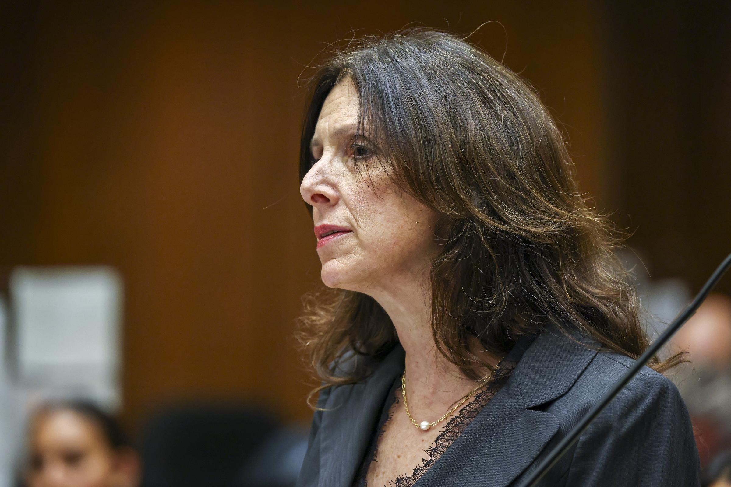 Deputy District Attorney Beth Silverman speaks during the arraignment of d4vd on April 20, 2026, in Los Angeles, California | Source: Getty Images