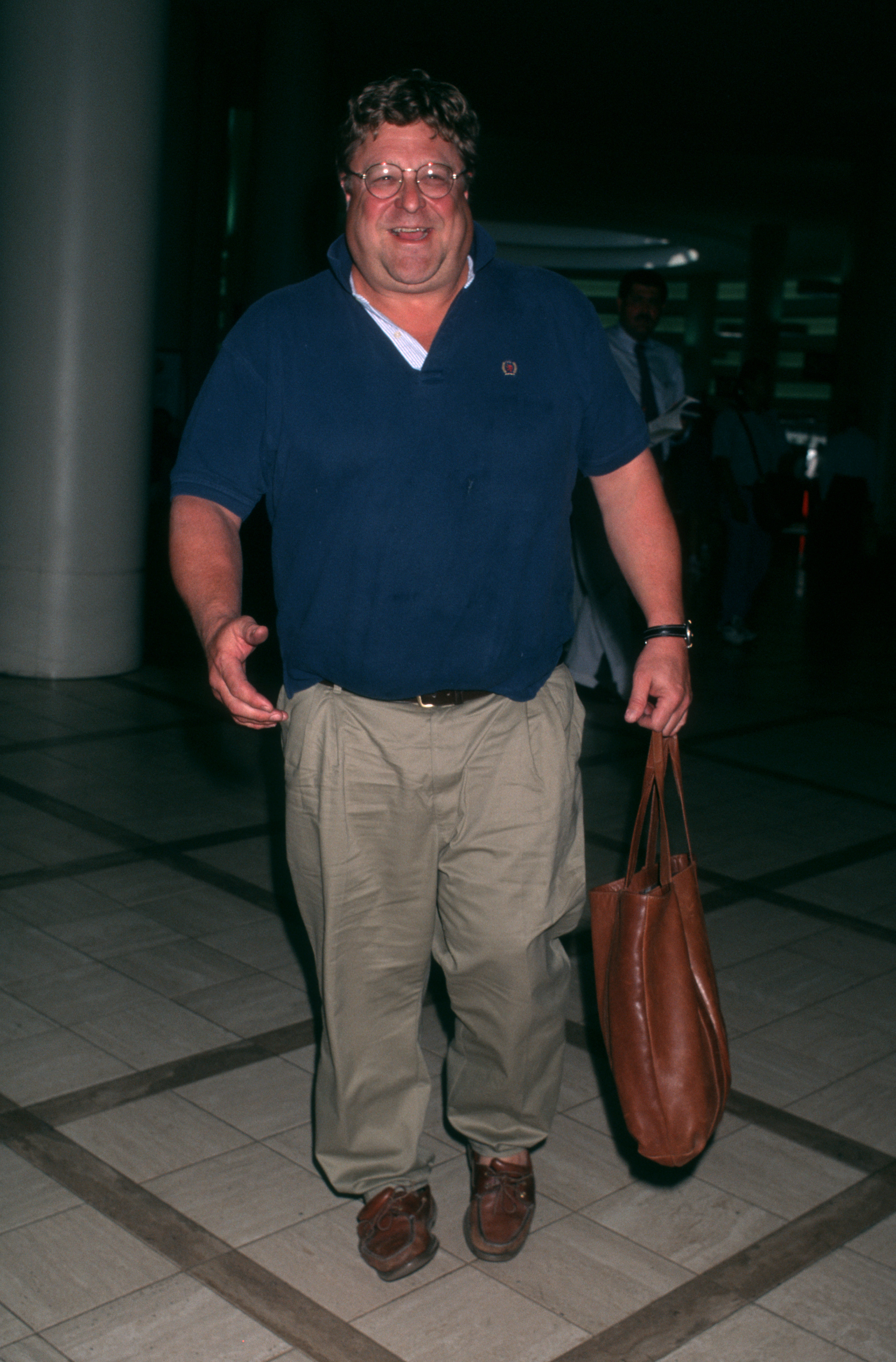 John Goodman is photographed at Los Angeles International Airport on August 5, 1996, offering a candid glimpse of the actor during the years when his heavier appearance was still a familiar part of his public image. | Source: Getty Images