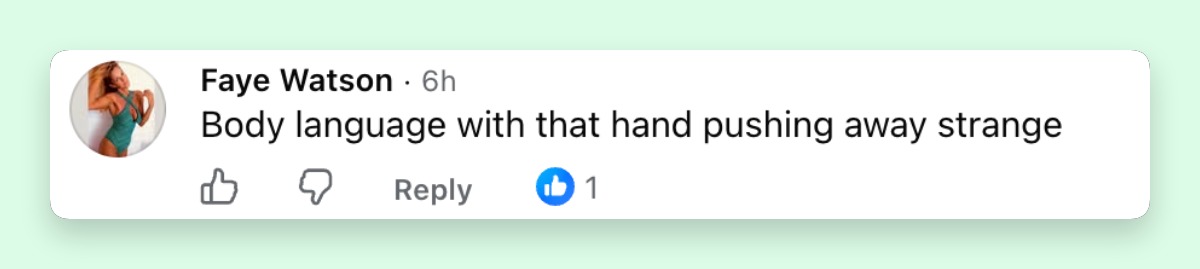 Netizens thought that Nicole's reaction to Brooklyn's gesture had a particularly different meaning. | Source: Facebook/HELLO!