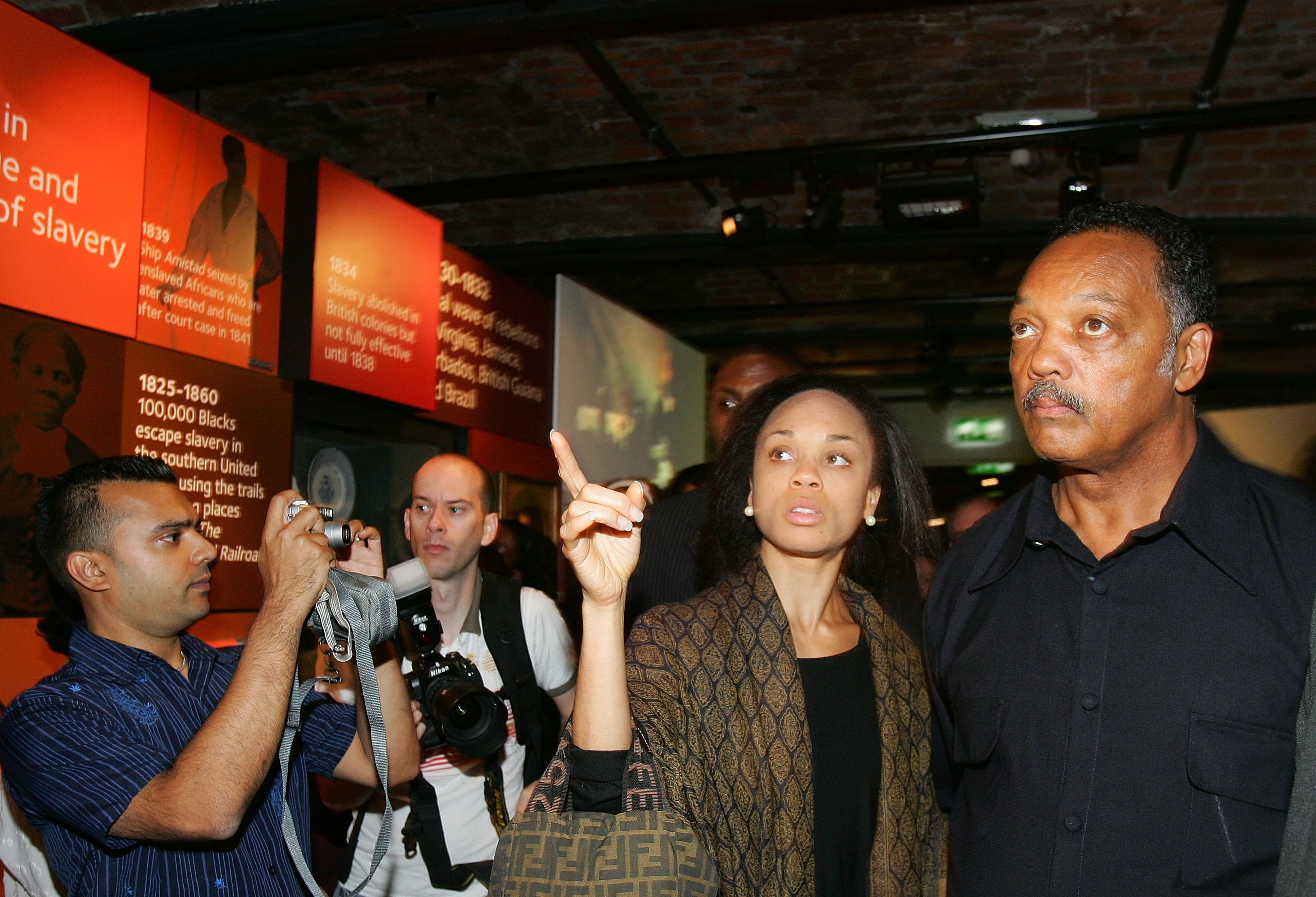 Jesse Jackson and his daughter Jacqueline Jackson tour the International Slavery Museum on August 25, 2007, in Liverpool, England | Source: Getty Images