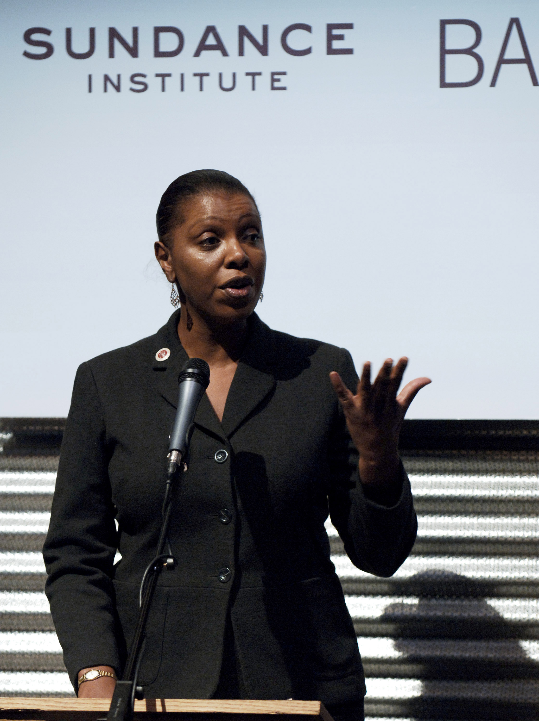 Letitia James attends a Sundance Institute and Brooklyn Academy of Music collaboration event in Brooklyn on January 5, 2006. | Source: Getty Images