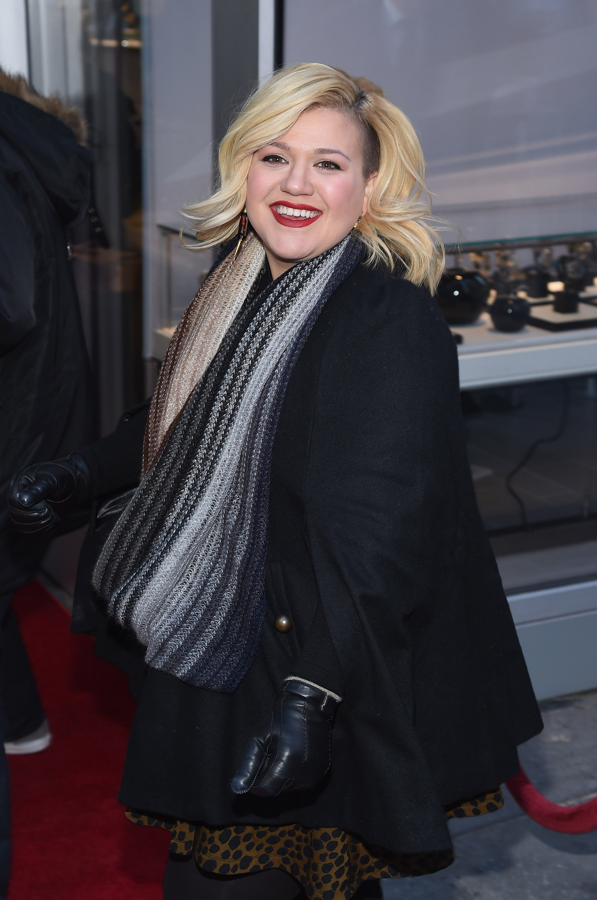 Kelly Clarkson attends Citizen Watch Company Global Flagship Store Grand Opening in New York on November 19, 2014 | Source: Getty Images