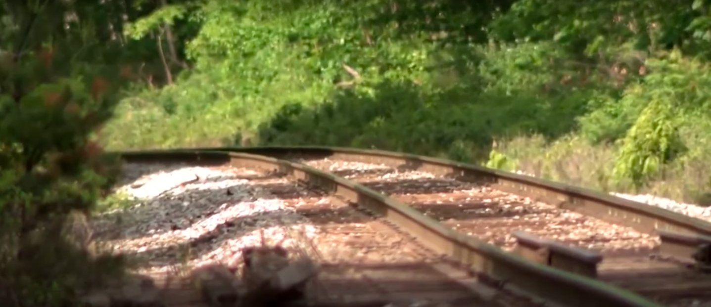 A view of the train track where the tragedy occurred. | Source: YouTube/WMUR-TV