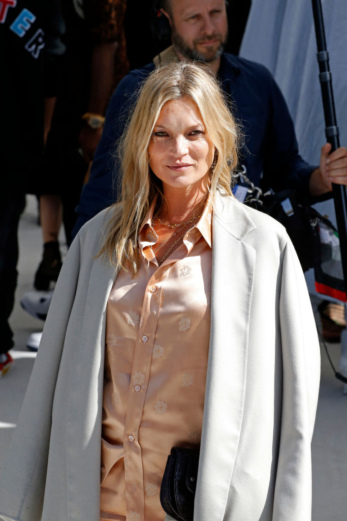 Kate Moss during the Dior Homme Menswear Spring/Summer 2019 show as part of Paris Fashion Week on June 23, 2018, in Paris, France | Source: Getty Images