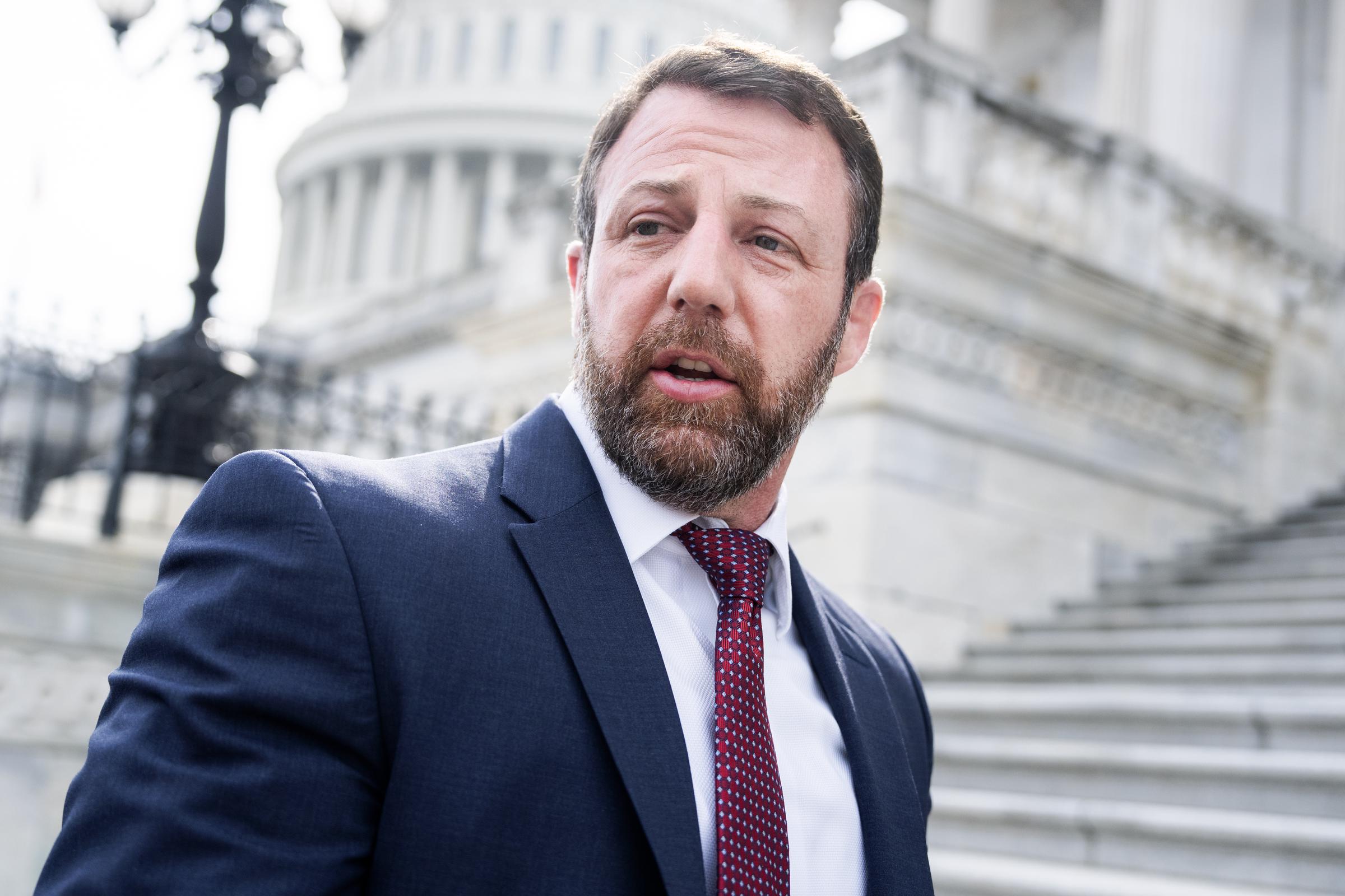 Markwayne Mullin arriving at the U.S. Capitol in Washington, D.C., on March 5, 2026. | Source: Getty Images