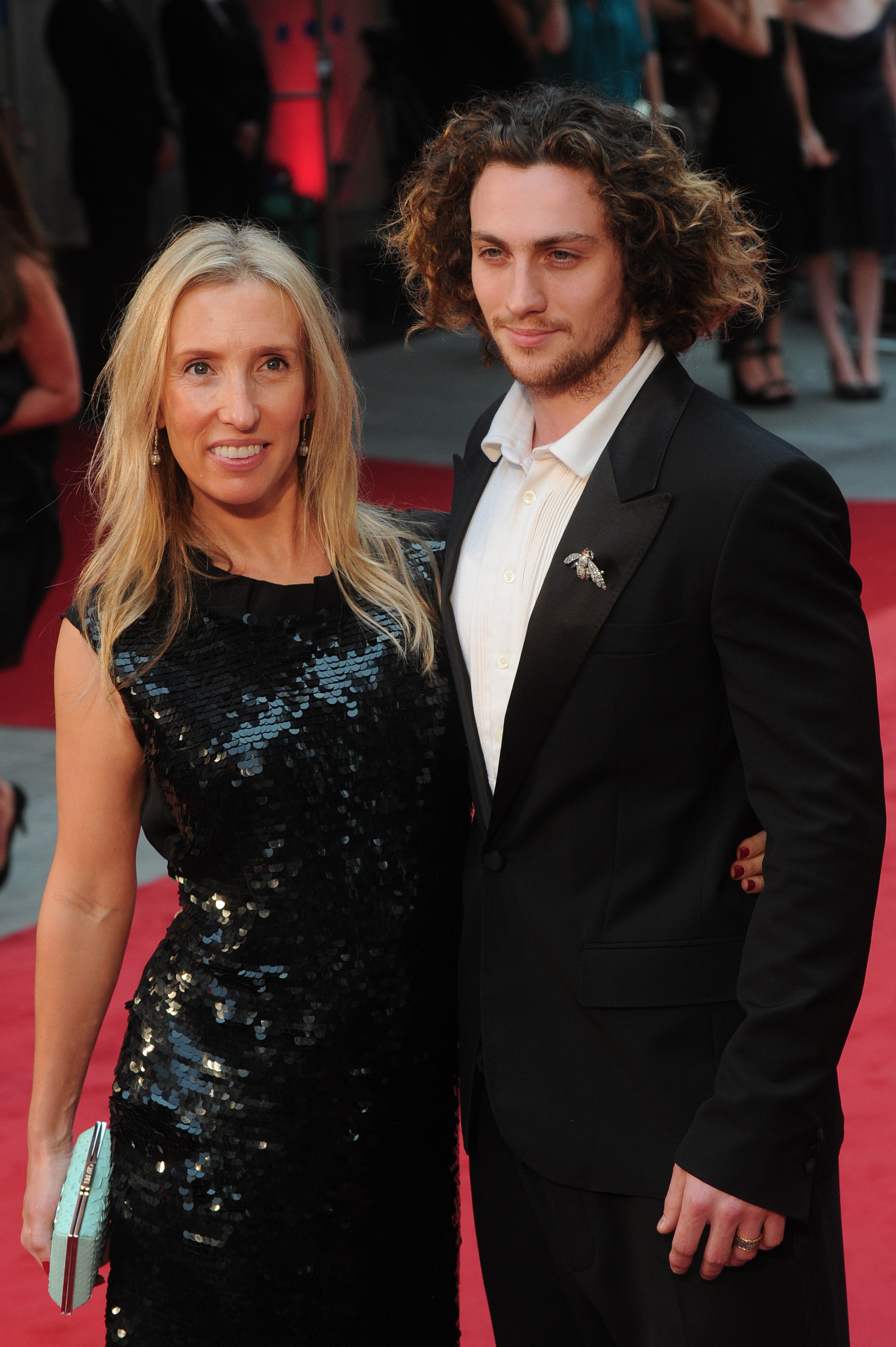 Aaron Taylor Johnson and his wife, Sam Taylor Wood, attended the world premiere of