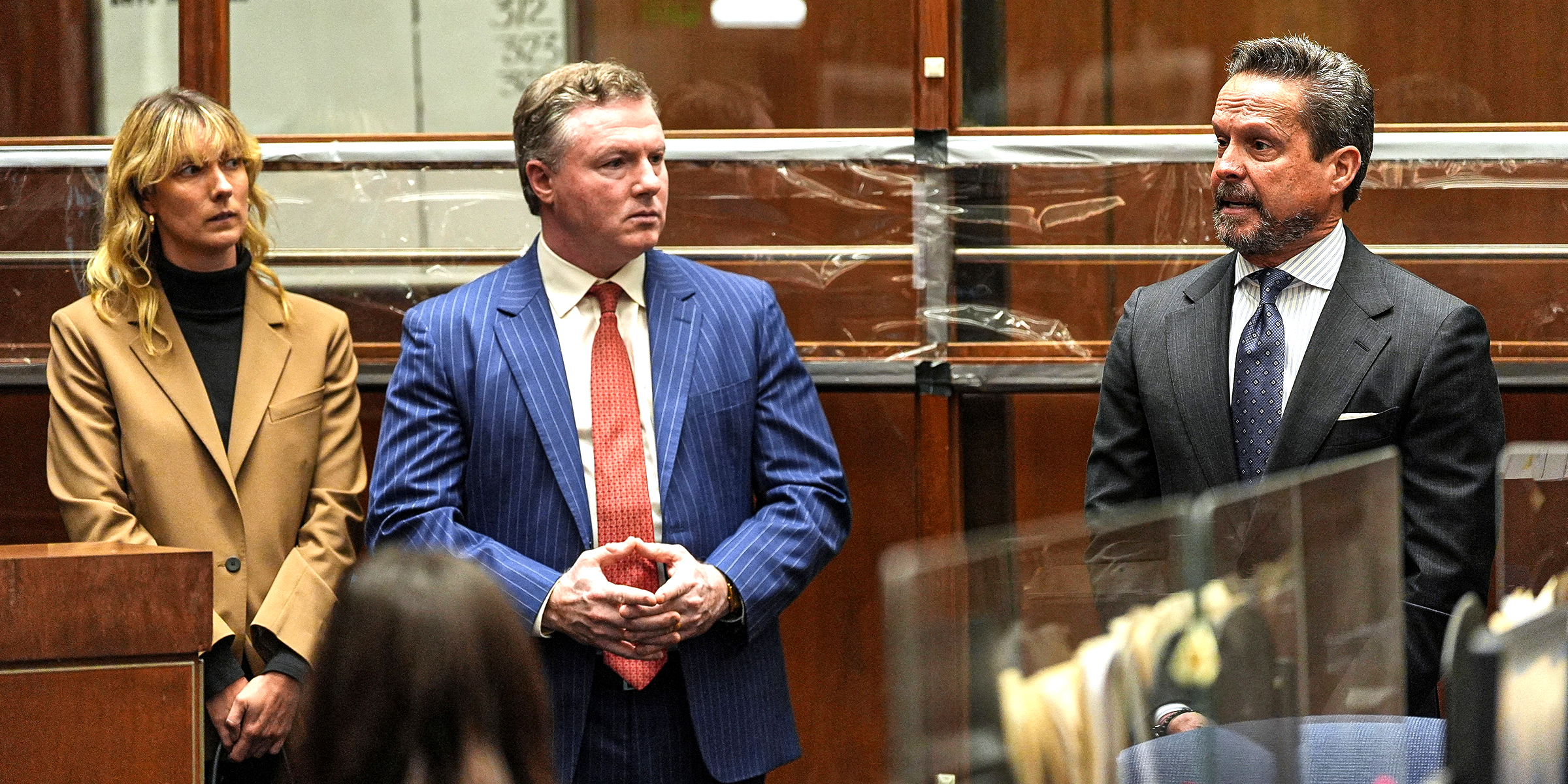 Nick Reiner's attorney, Alan Jackson, and other legal representatives. | Source: Getty Images