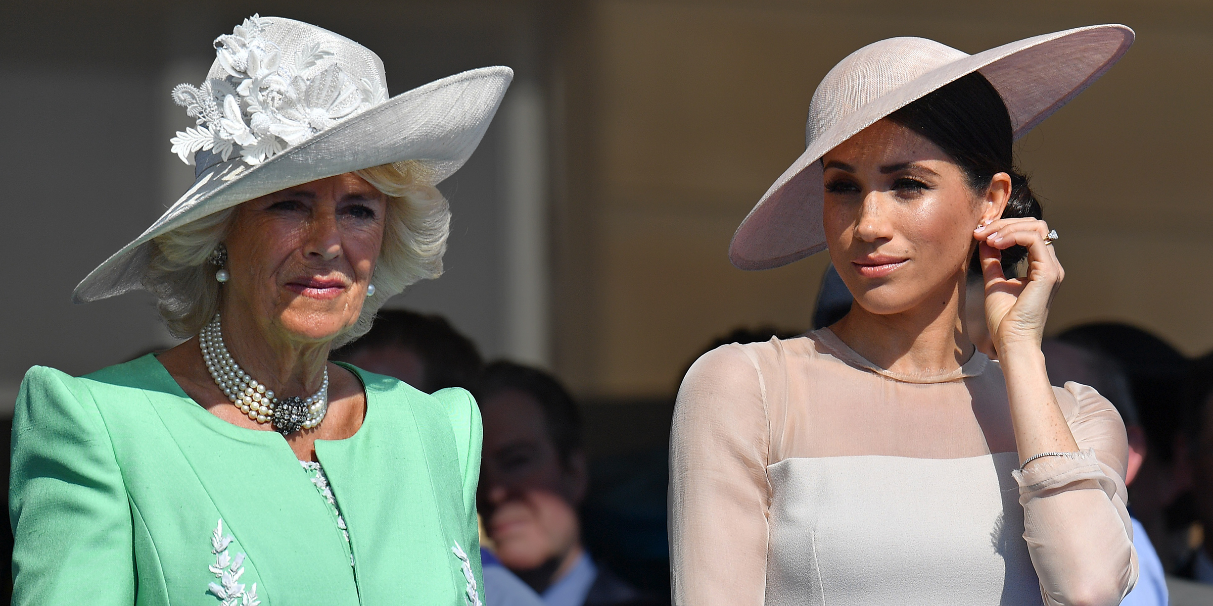 Queen Camilla and Meghan Markle | Source: Getty Images