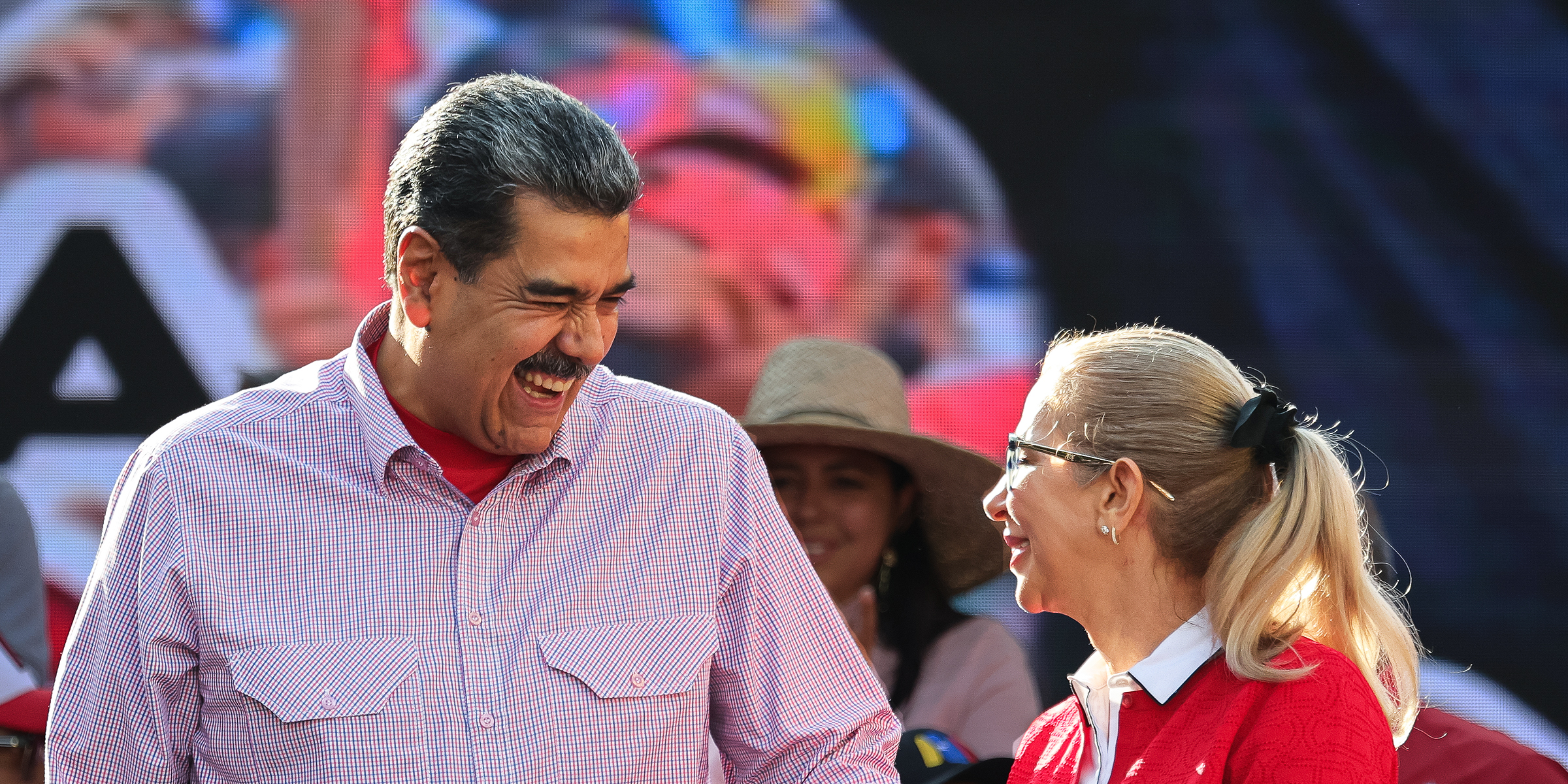 President of Venezuela Nicolas Maduro and First Lady Cilia Flores | Source: Getty Images