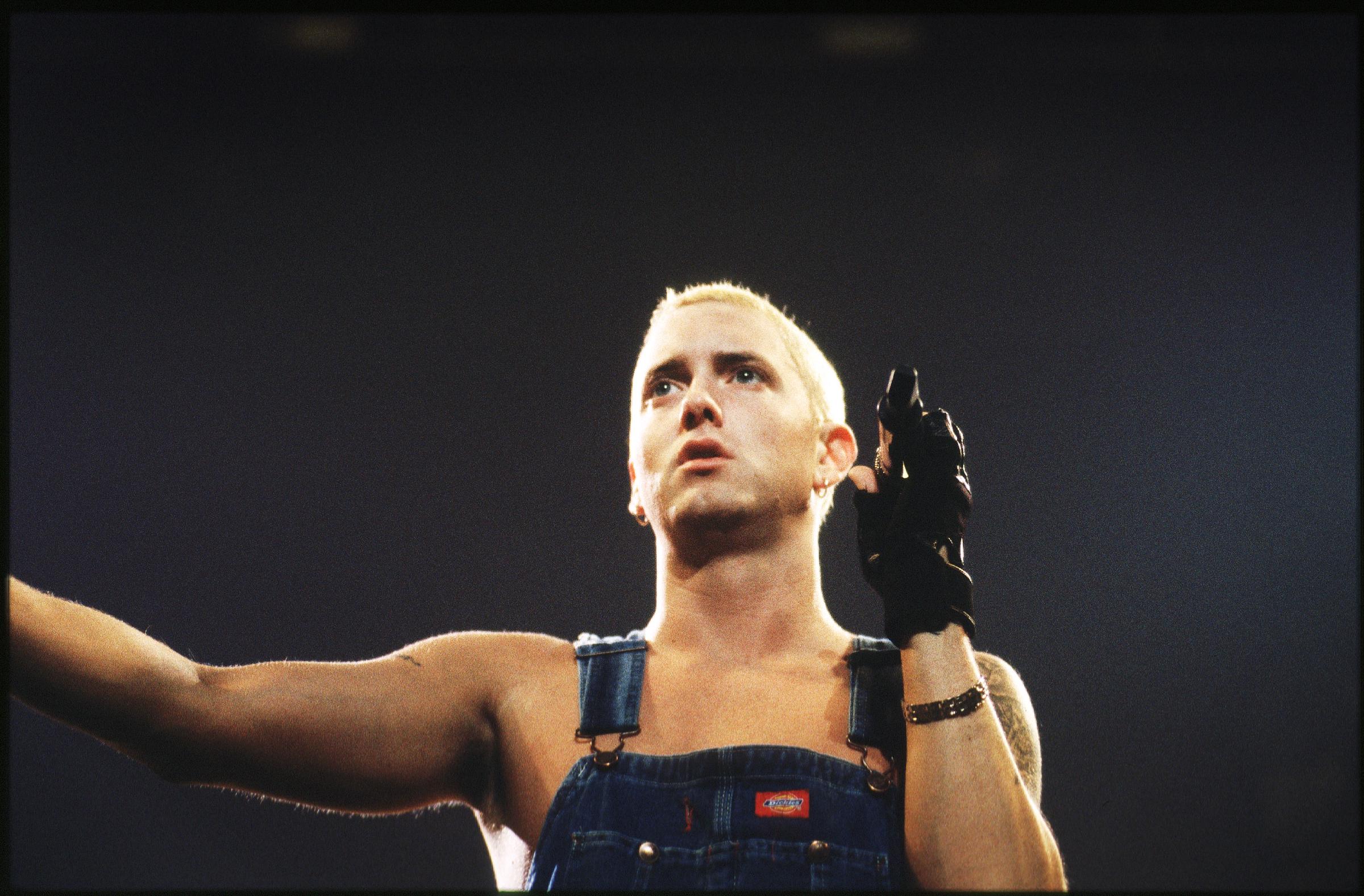 Eminem performs on May 2, 2001 | Source: Getty Images