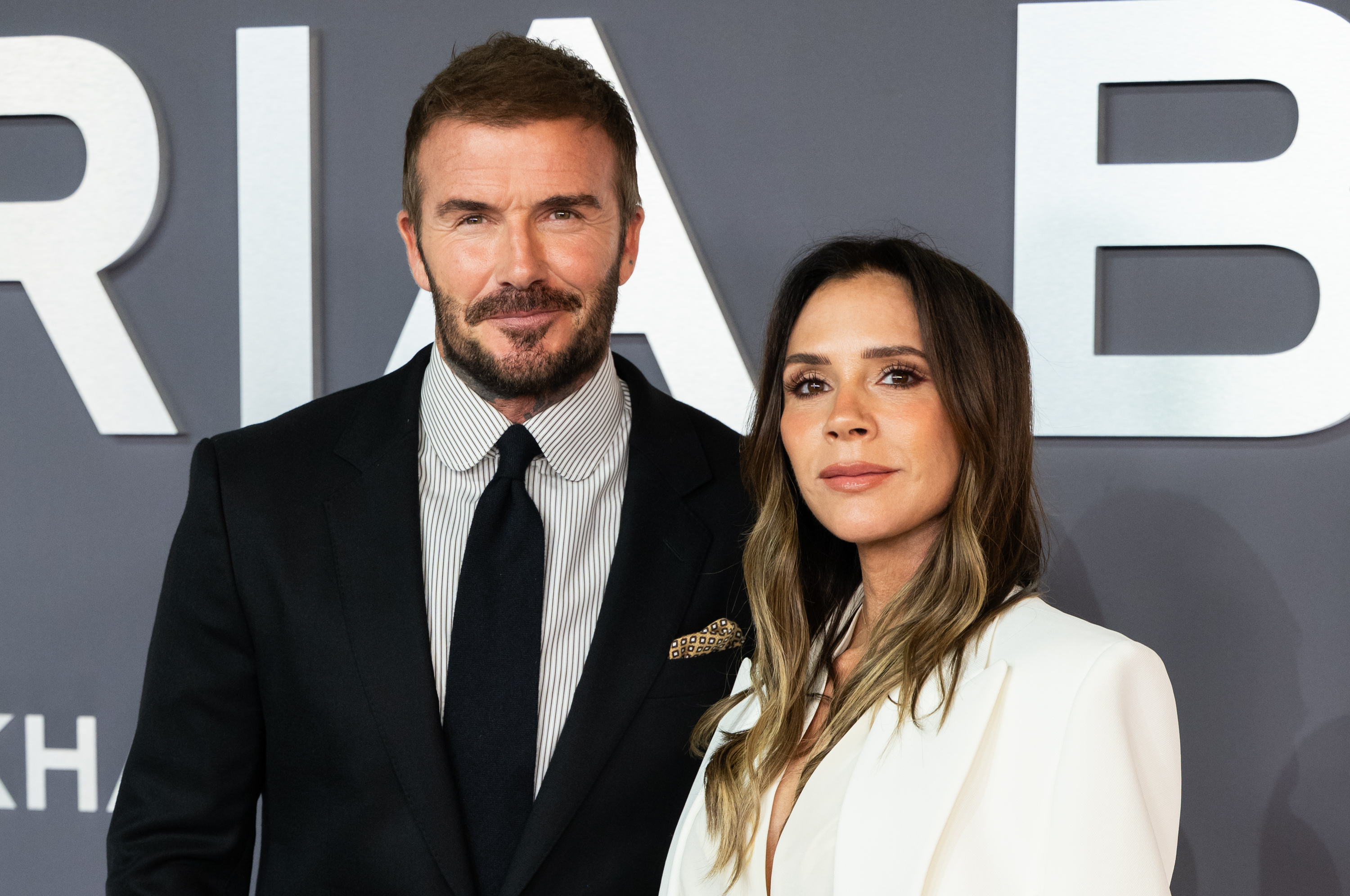 Victoria and David Beckham are seen on October 8, 2025, in London, England | Source: Getty Images