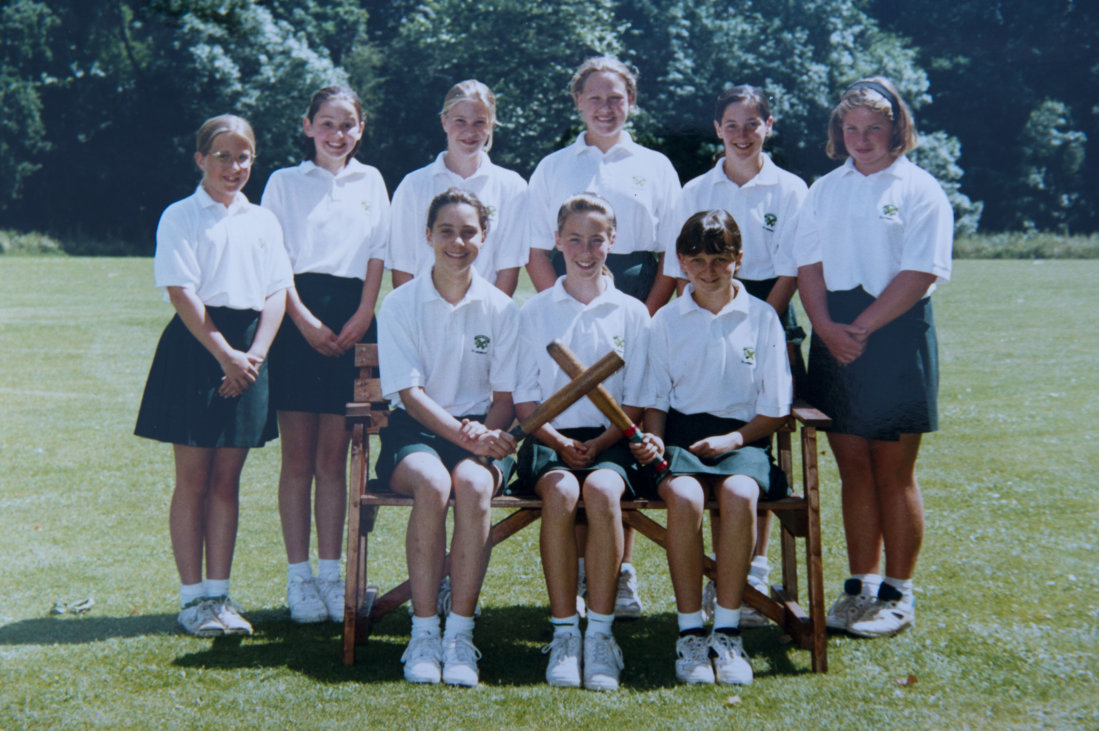 Catherine, Princess of Wales, is pictured as a schoolgirl on the rounders team during her time at St Andrew’s School in Pangbourne, Berkshire, where she was a pupil from 1986 to 1995. | Source: Getty Images