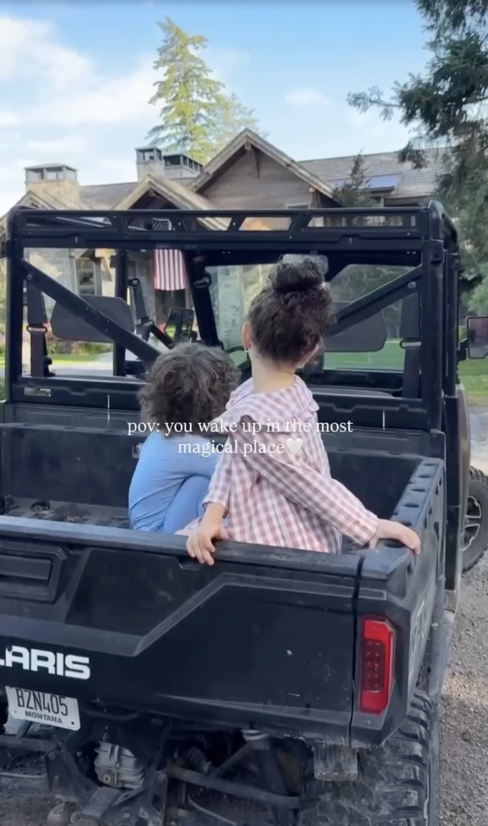 Nara and Lucky Smith's daughter Rumble and son Slim, seen in a post dated August 8, 2025 | Source: Instagram/naraaziza