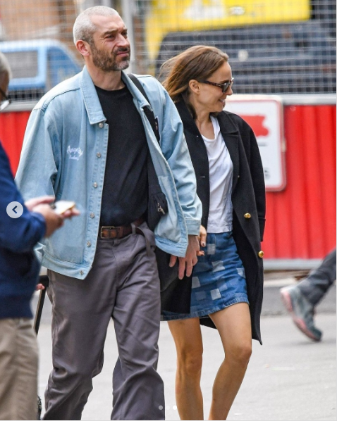Natalie Portman and her boyfriend Tanguy Destable walk hand in hand through Paris posted on June 13, 2025 | Source: Instagram/people