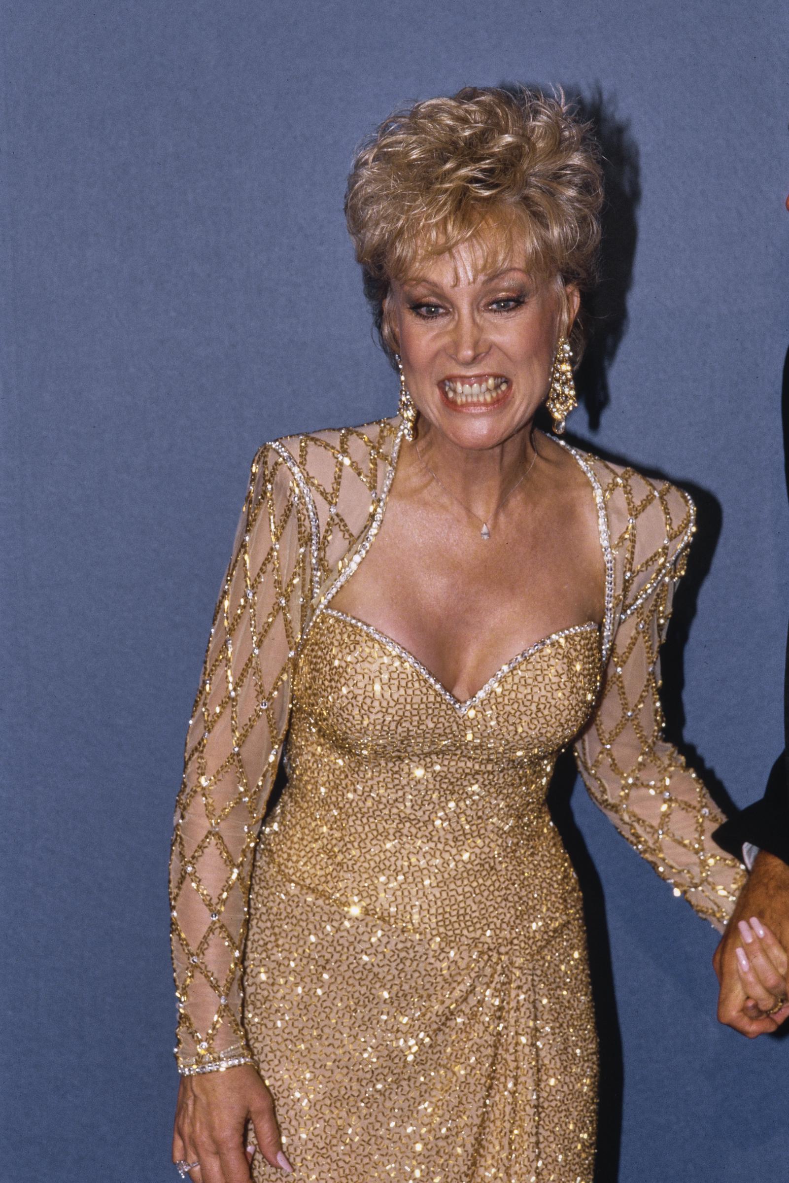 Barbara Eden was in her late 50s when this photo was taken, but many fans thought she looked much younger. Images from the late 1980s often appear in online comparisons as people debate whether her youthful look came from healthy living, good genes, or cosmetic procedures. | Source: Getty Images