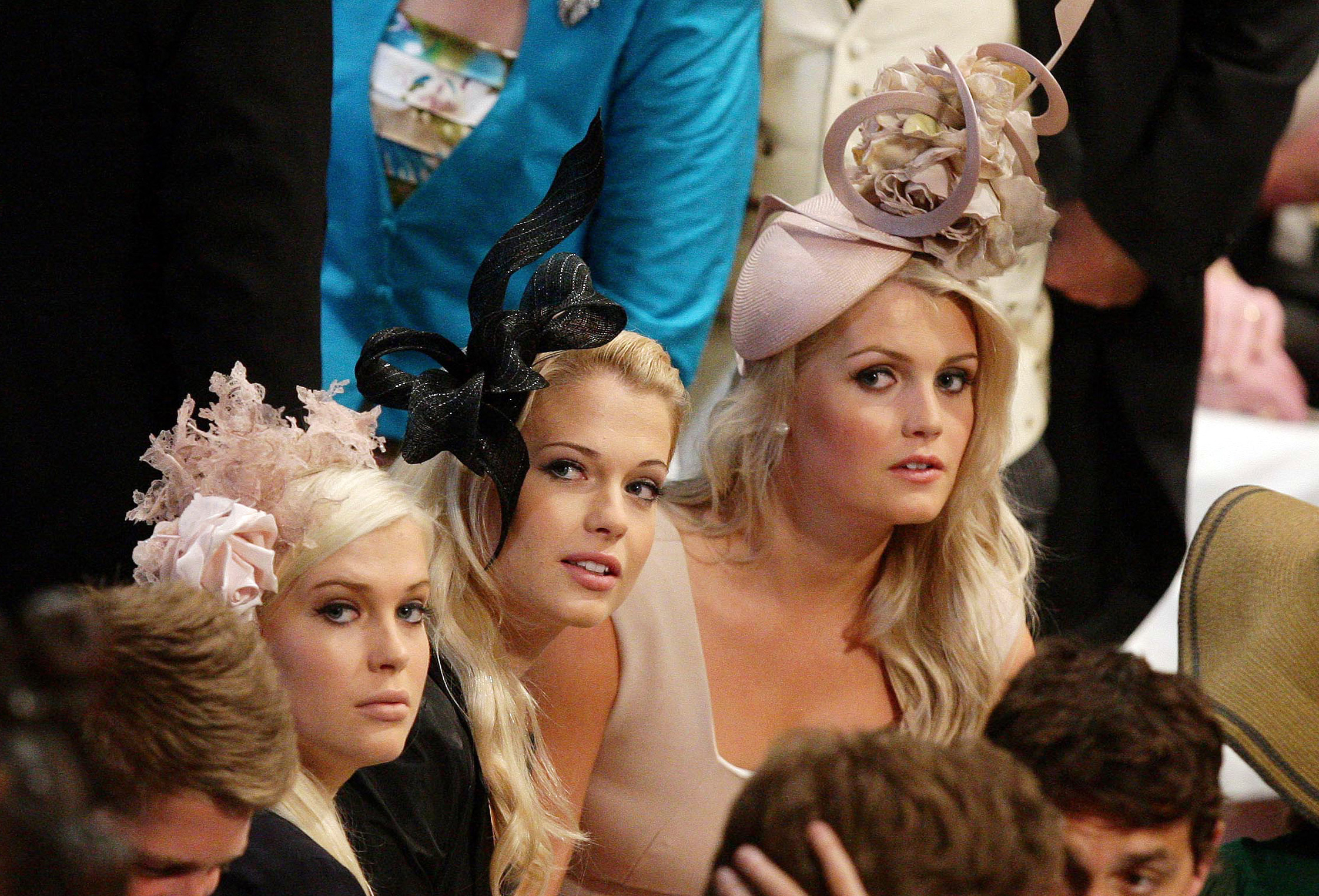 Lady Amelia, Lady Eliza, and Lady Kitty at Prince William and Kate Middleton's wedding in Westminster Abbey on April 29, 2011, in London, England. | Source: Getty Images