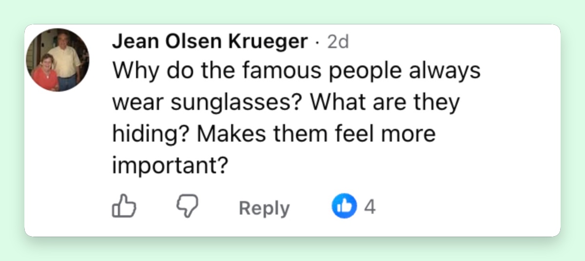 Matthew’s sunglasses became another unexpected point of discussion, pulling attention away from the formal family poses. | Source: Facebook