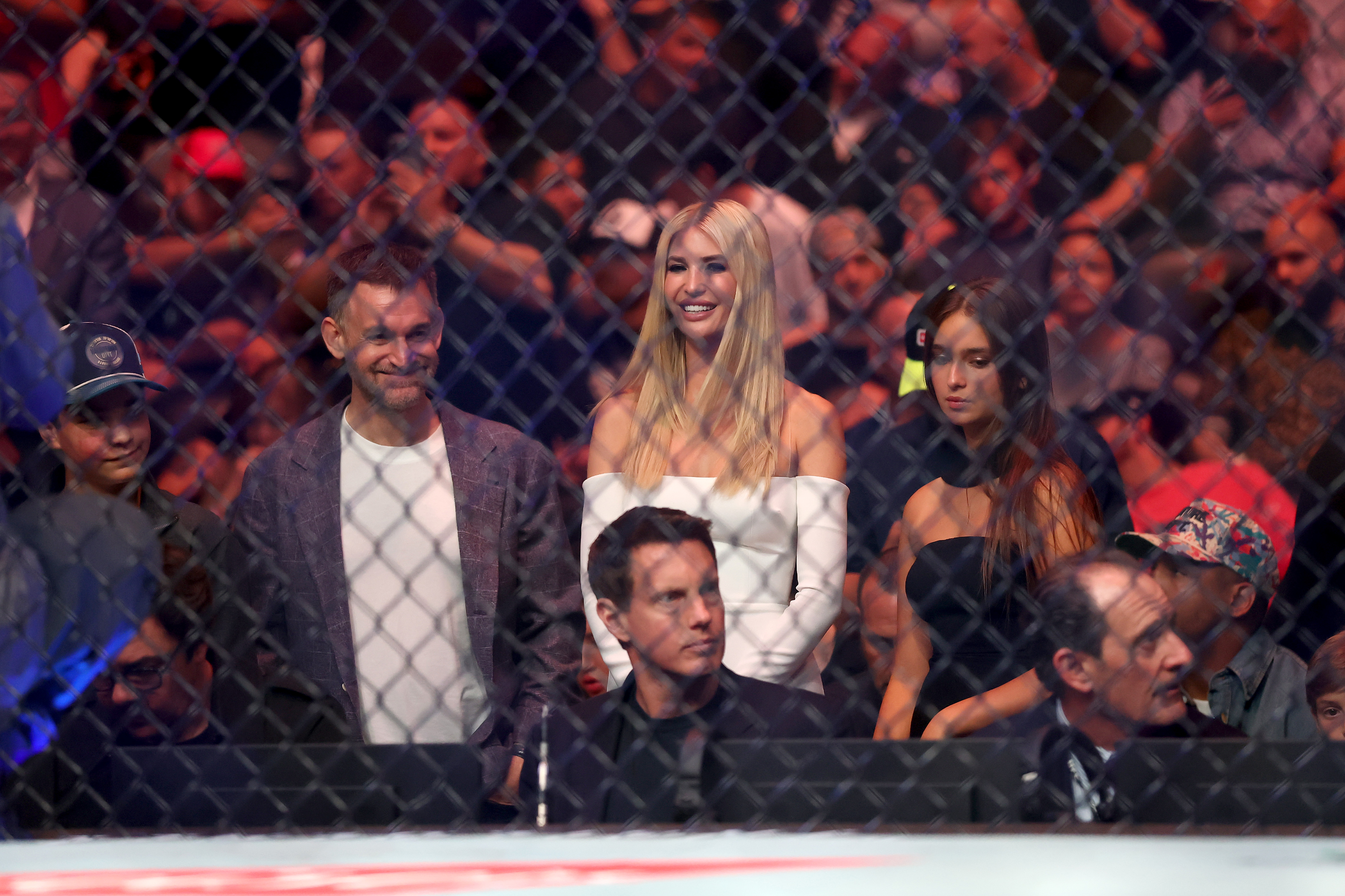 Ivanka Trump and Arabella Rose look on during UFC 316 at the Prudential Center in Newark, New Jersey on on June 7, 2025 | Source: Getty Images