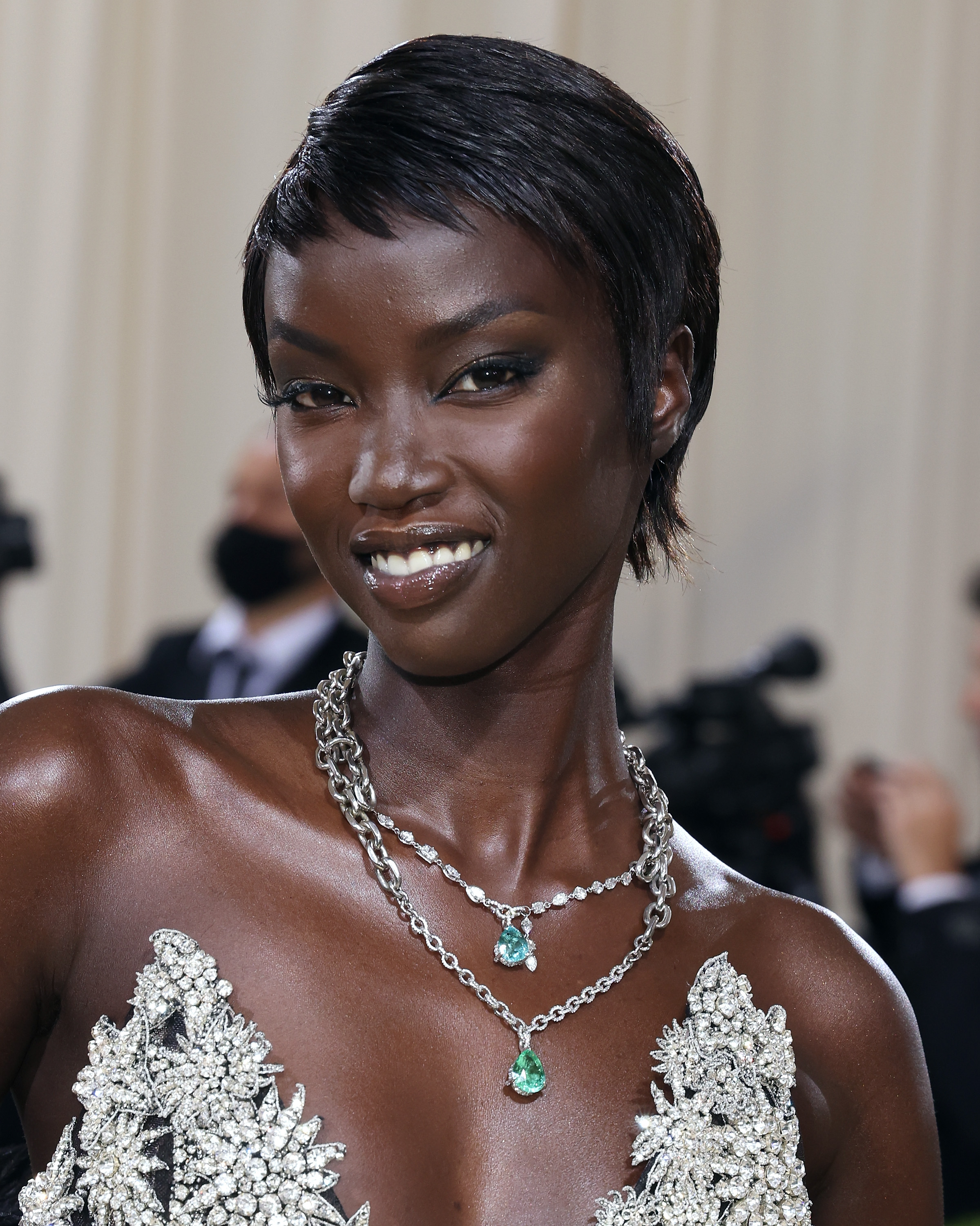 Anok Yai attends the Met Gala at the Metropolitan Museum of Art in New York City on September 13, 2021 | Source: Getty Images