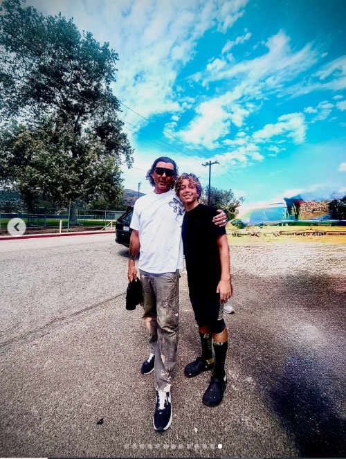 Gavin Rossdale and his son, Apollo Rossdale, somewhere in Malibu, California, on his post celebrating the end of the summer uploaded on September 3, 2026. | Source: Instagram/gavinrossdale