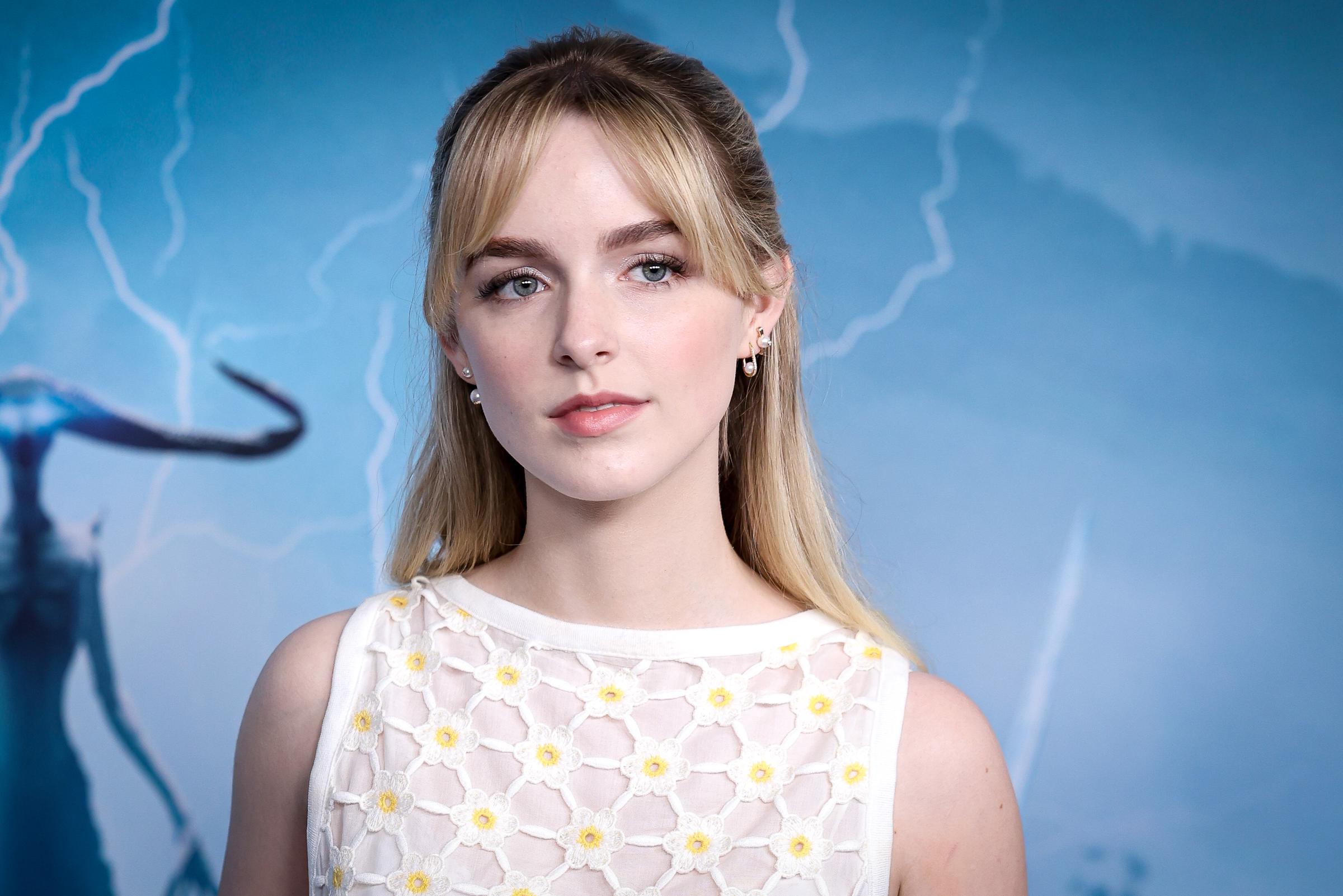 McKenna Grace at the "Cazafantasmas: El Imperio Helado" photocall on March 18, 2024, in Madrid, Spain. | Source: Getty Images