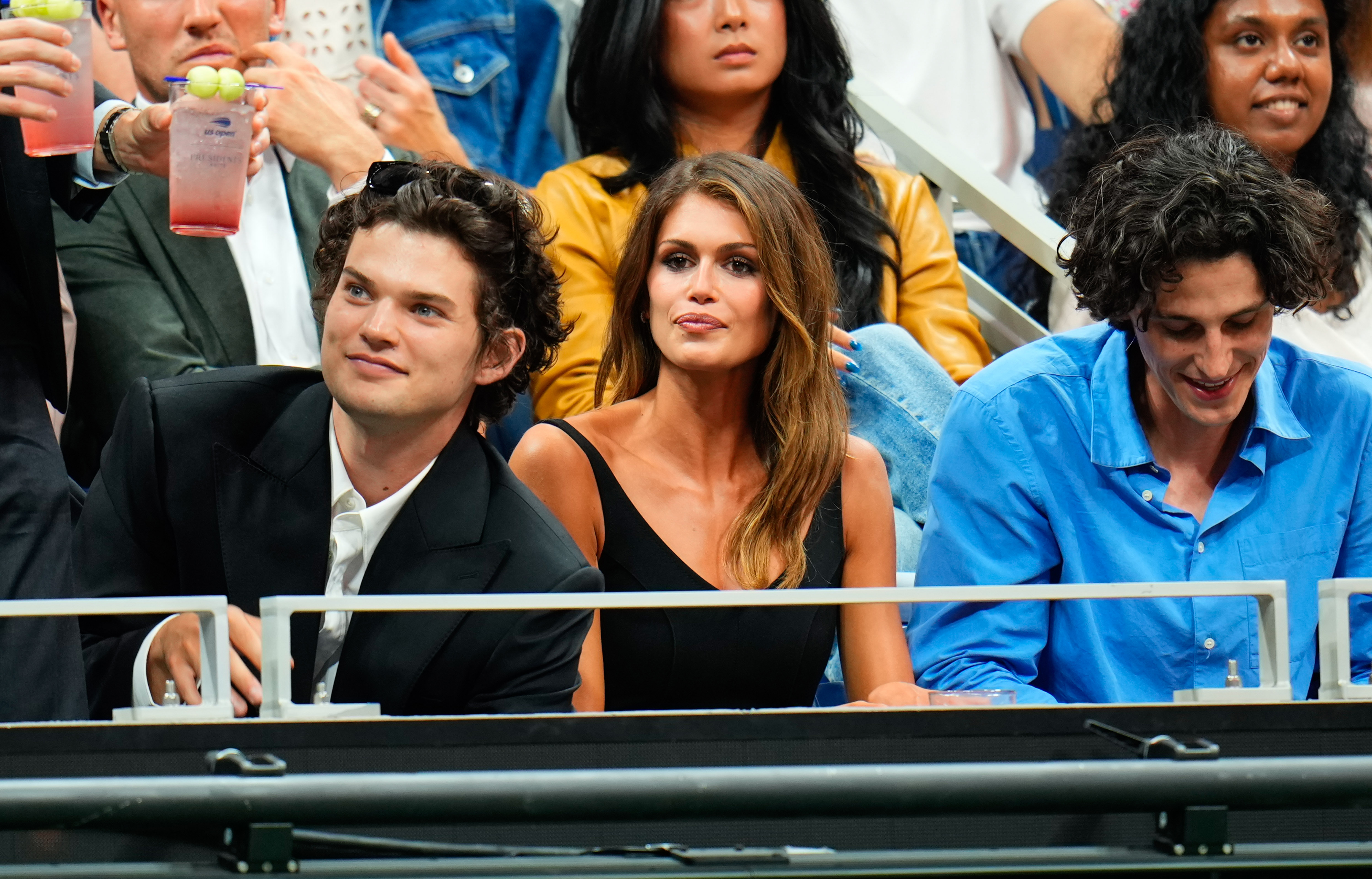 Many fans discussed how much Homer Gere and Kaia Gerber resembled their famous parents during their appearance at the US Open. | Source: Getty Images