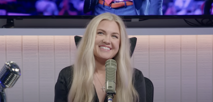 Erika Kirk on "The Charlie Kirk Show" on September 26, 2025 | Source: Youtube/Charlie Kirk
