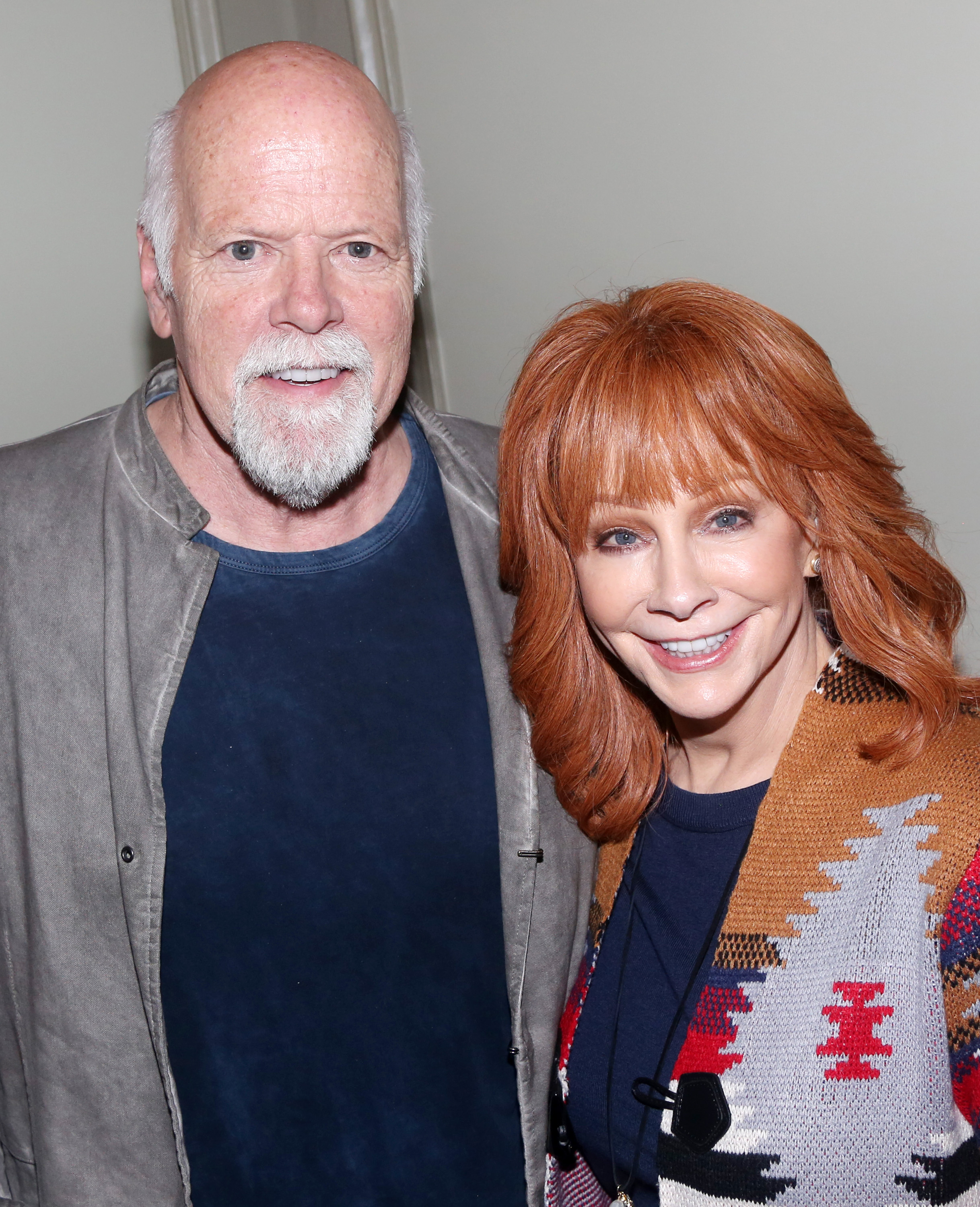 Rex Linn and Reba McEntire pose backstage at the new musical "Shucked" on Broadway at The Nederlander Theatre on April 16, 2023, in New York City | Source: Getty Images