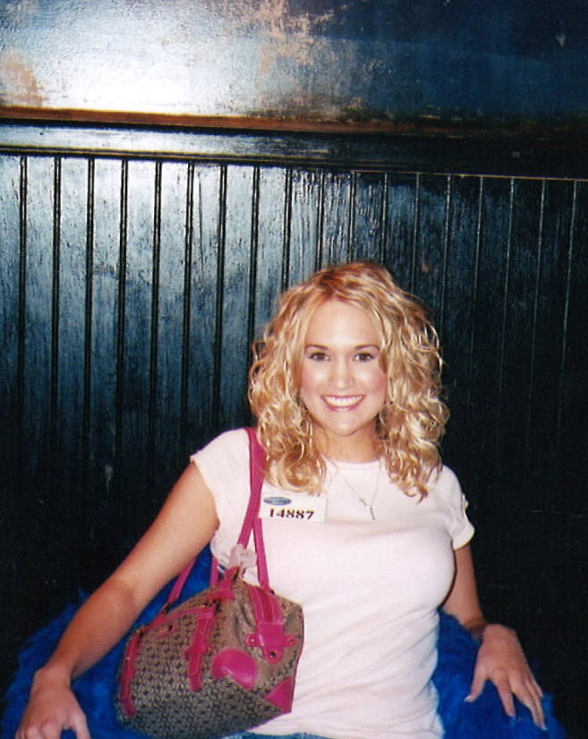 Carrie Underwood shared this behind-the-scenes photo from "American Idol" Hollywood Week in 2005, giving fans a rare look at the early days of her journey on the singing competition. The image shows the fresh-faced look that first introduced her to television audiences. | Source: Facebook/Carrie Underwood | Source: Facebook/carrieunderwood