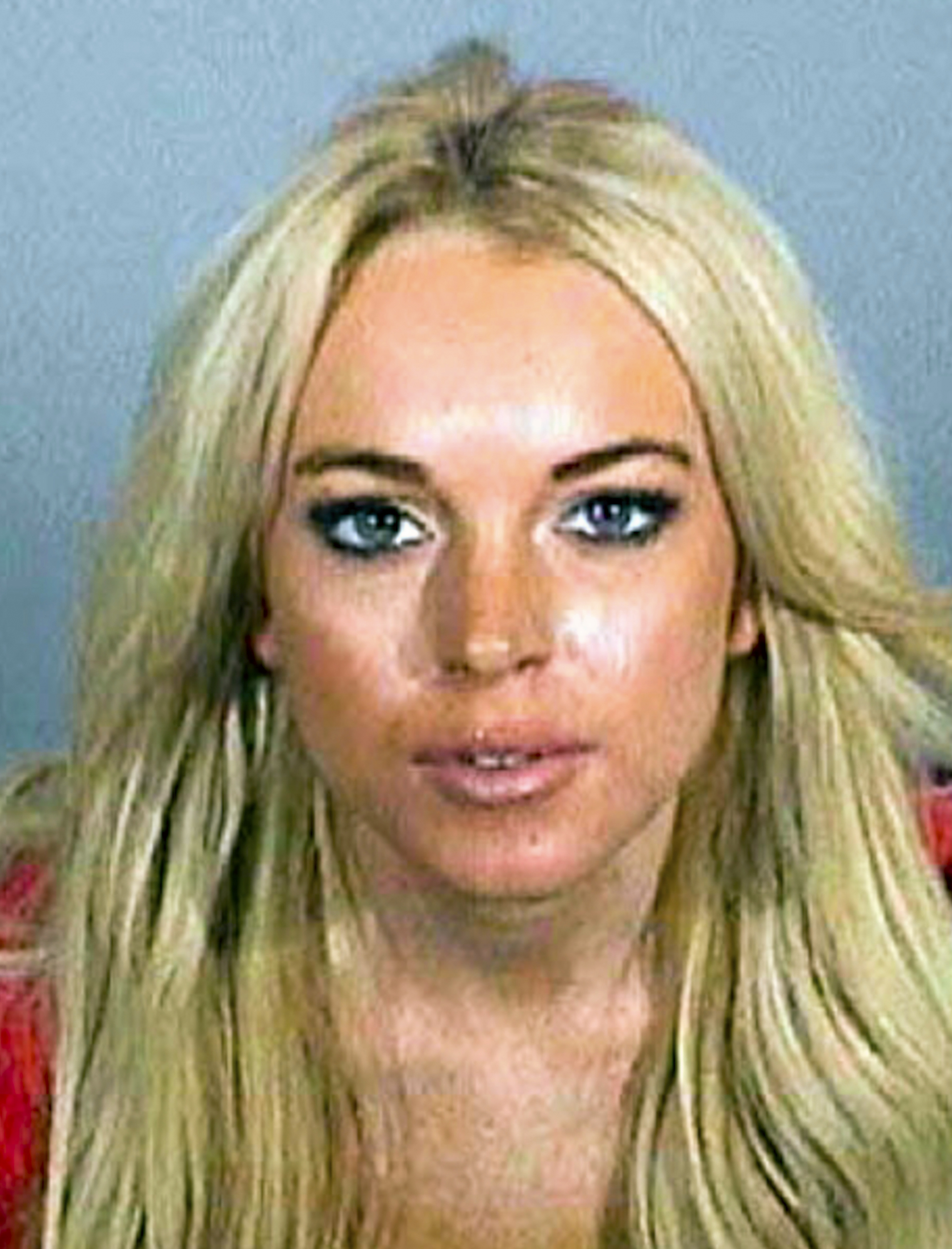 Another one of Lindsay Lohan's mugshots in Los Angeles, California in November 2007. | Source: Getty Images