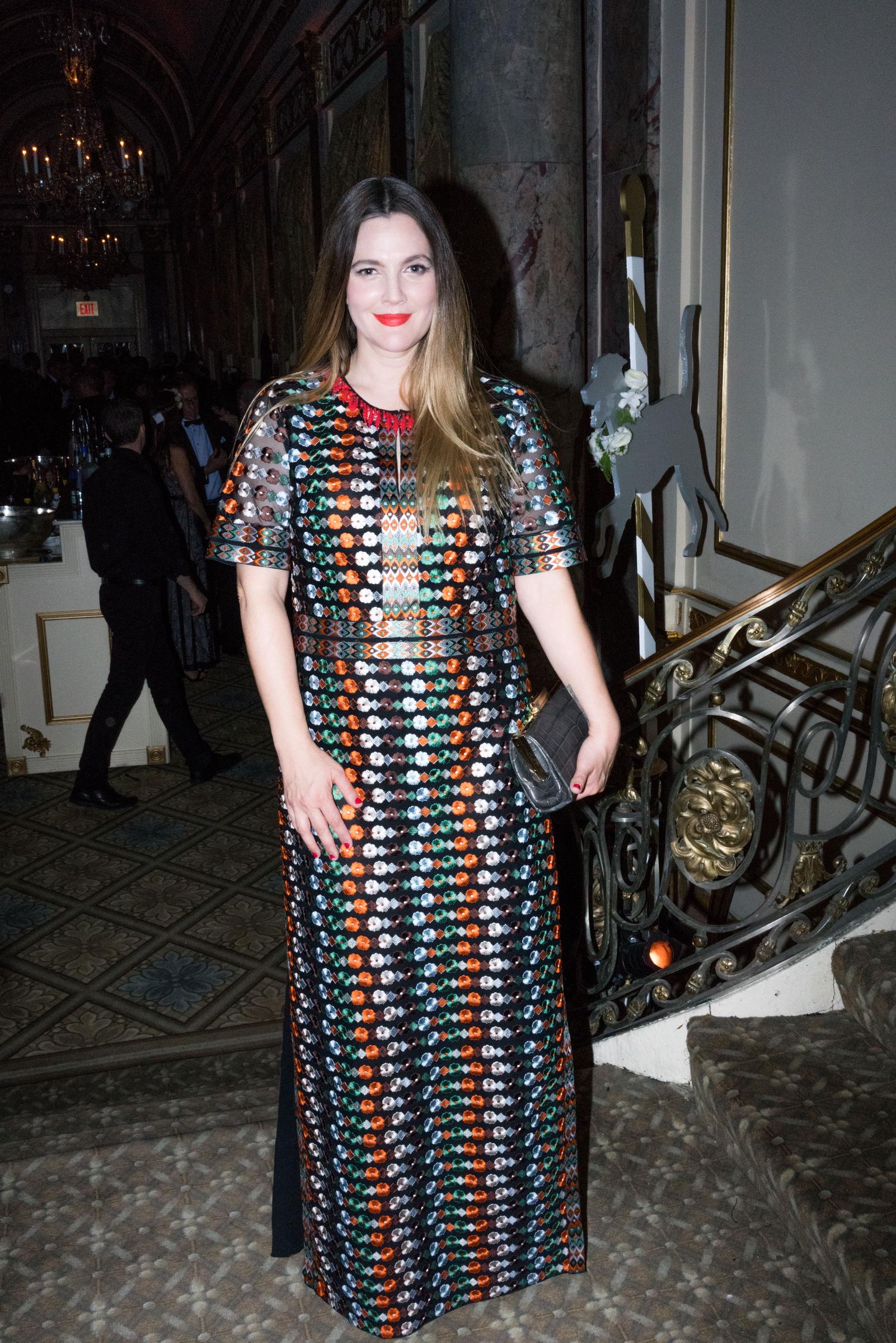 Drew Barrymore attends the ASPCA Bergh Ball venue in New York on April 14, 2016 | Source: Getty Images