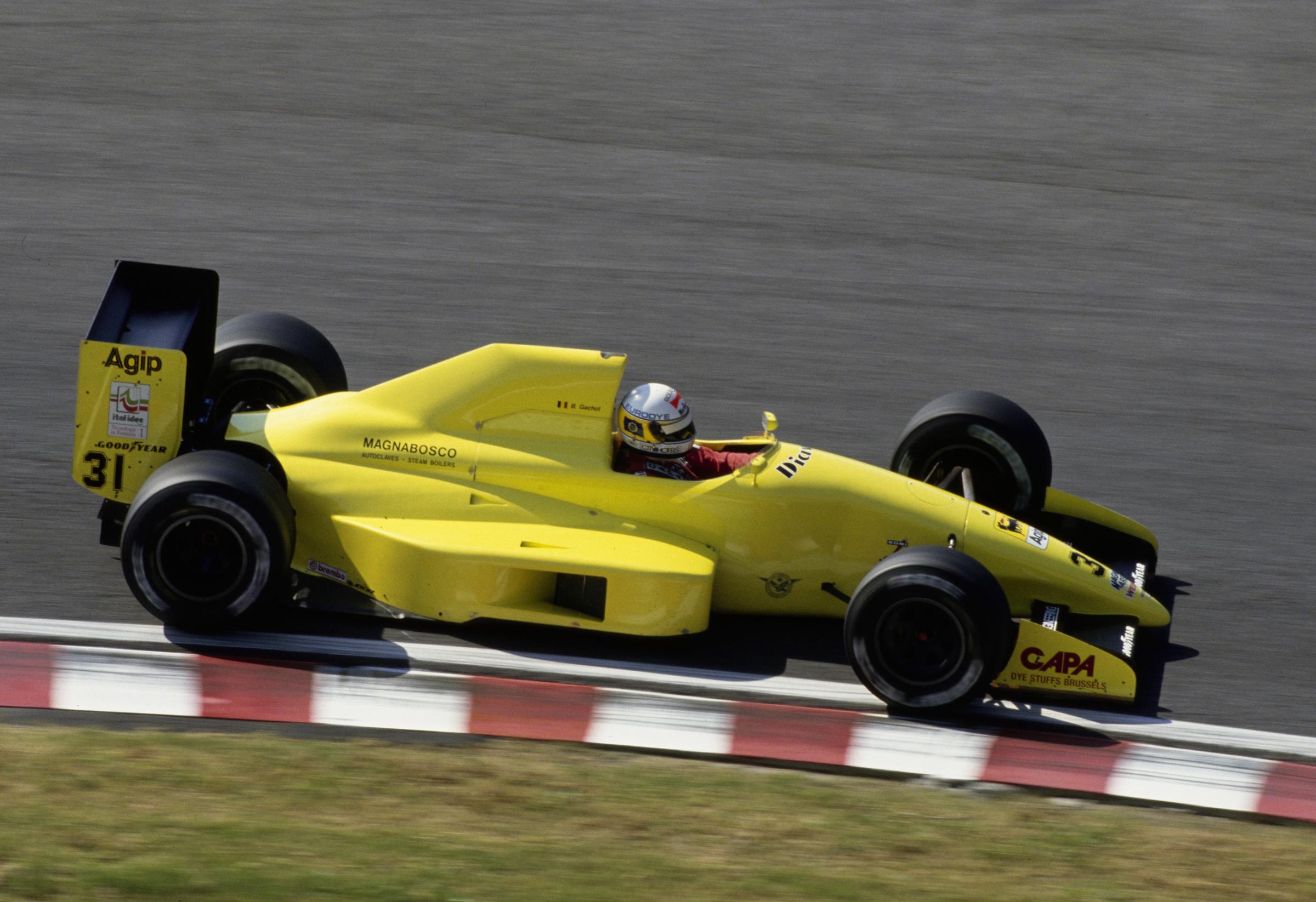 Bertrand Gachot during practice for the Japanese Grand Prix at the Suzuka Circuit in Suzuka, Japan, on October 20, 1990. | Source: Getty Images