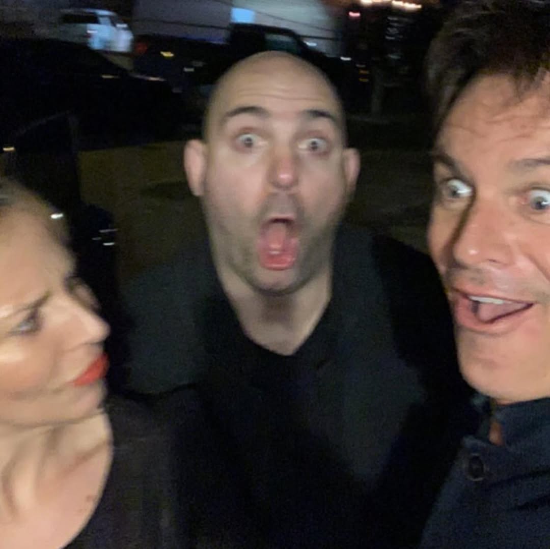 Shana Muldoon Zappa and Patrick Muldoon being goofy with another person. | Source: Instagram/shanazappa