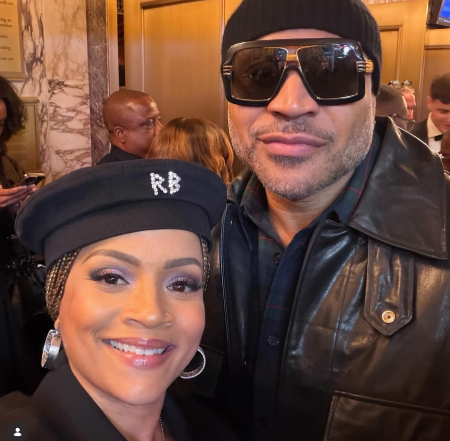 LL Cool J and Simone Smith attending the opening night of "Joe Turner's Come and Gone" during a stylish date night outing. | Source: Simon | Source: Instagram/sislovespurple