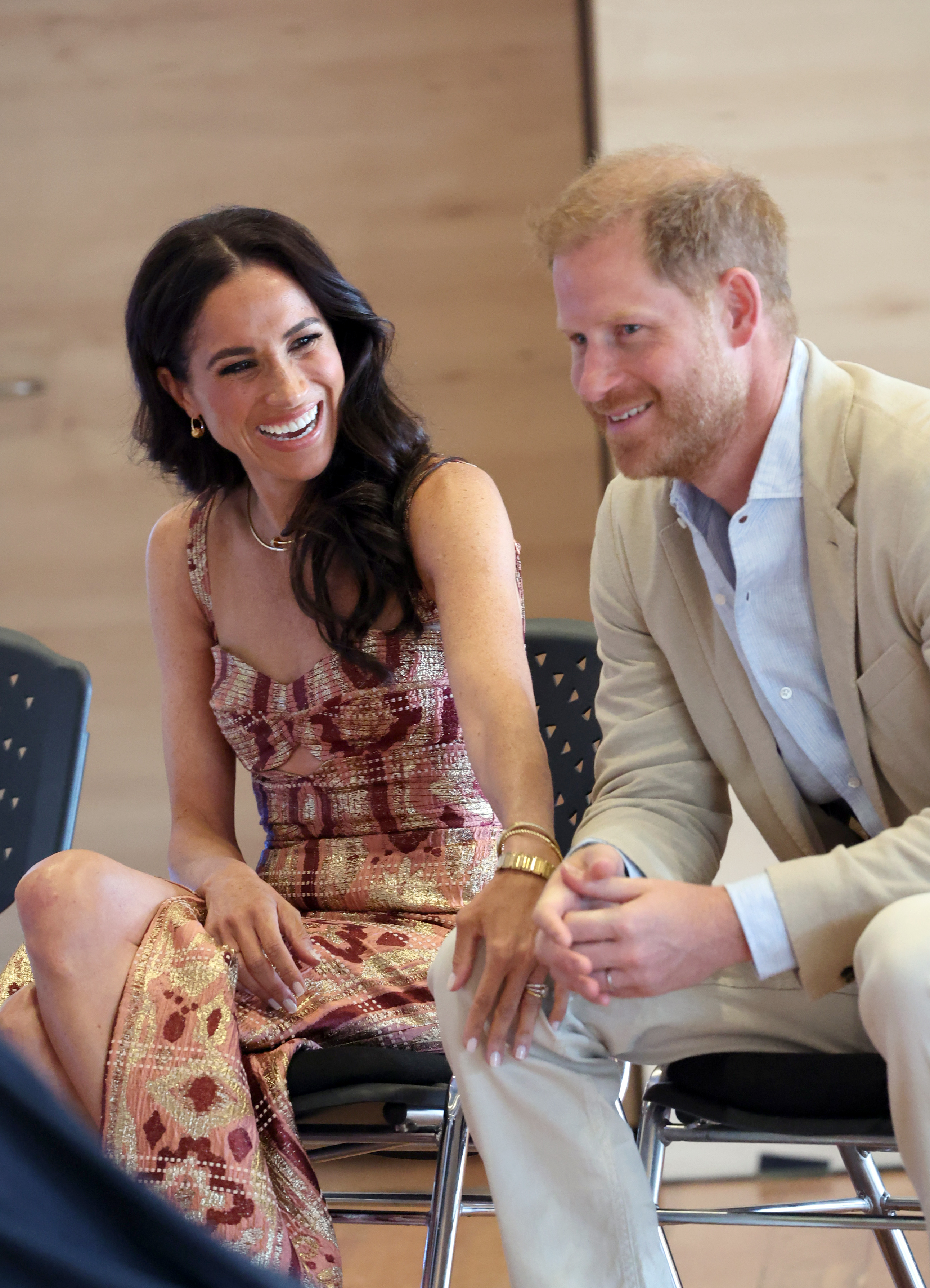 Meghan Markle and Prince Harry on August 15, 2024, in Bogota, Colombia | Source: Getty Images