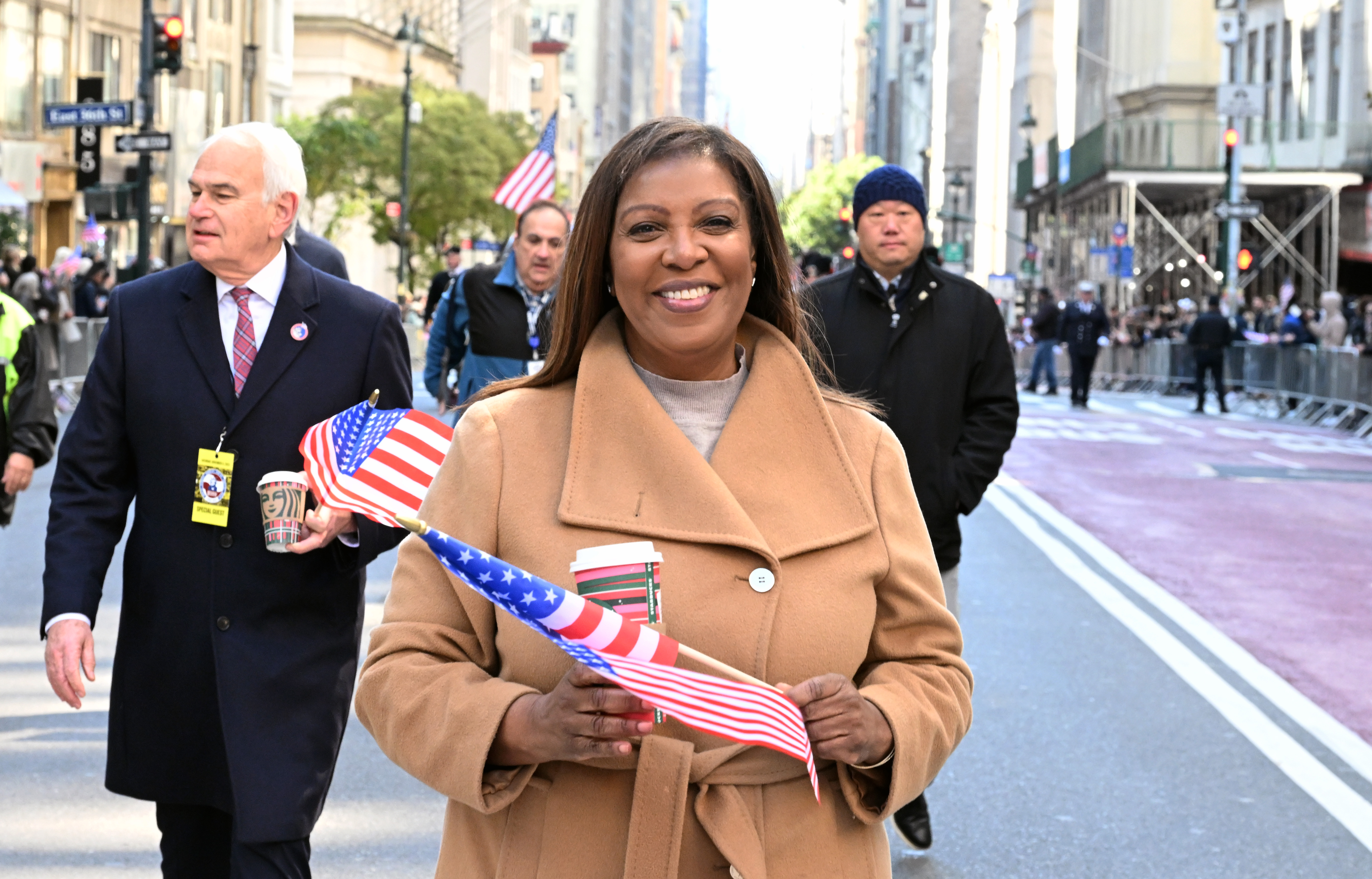 Attorney General Letitia James attends the 2023 Veterans Day Parade on November 11 in New York City.  | Source: Getty Images