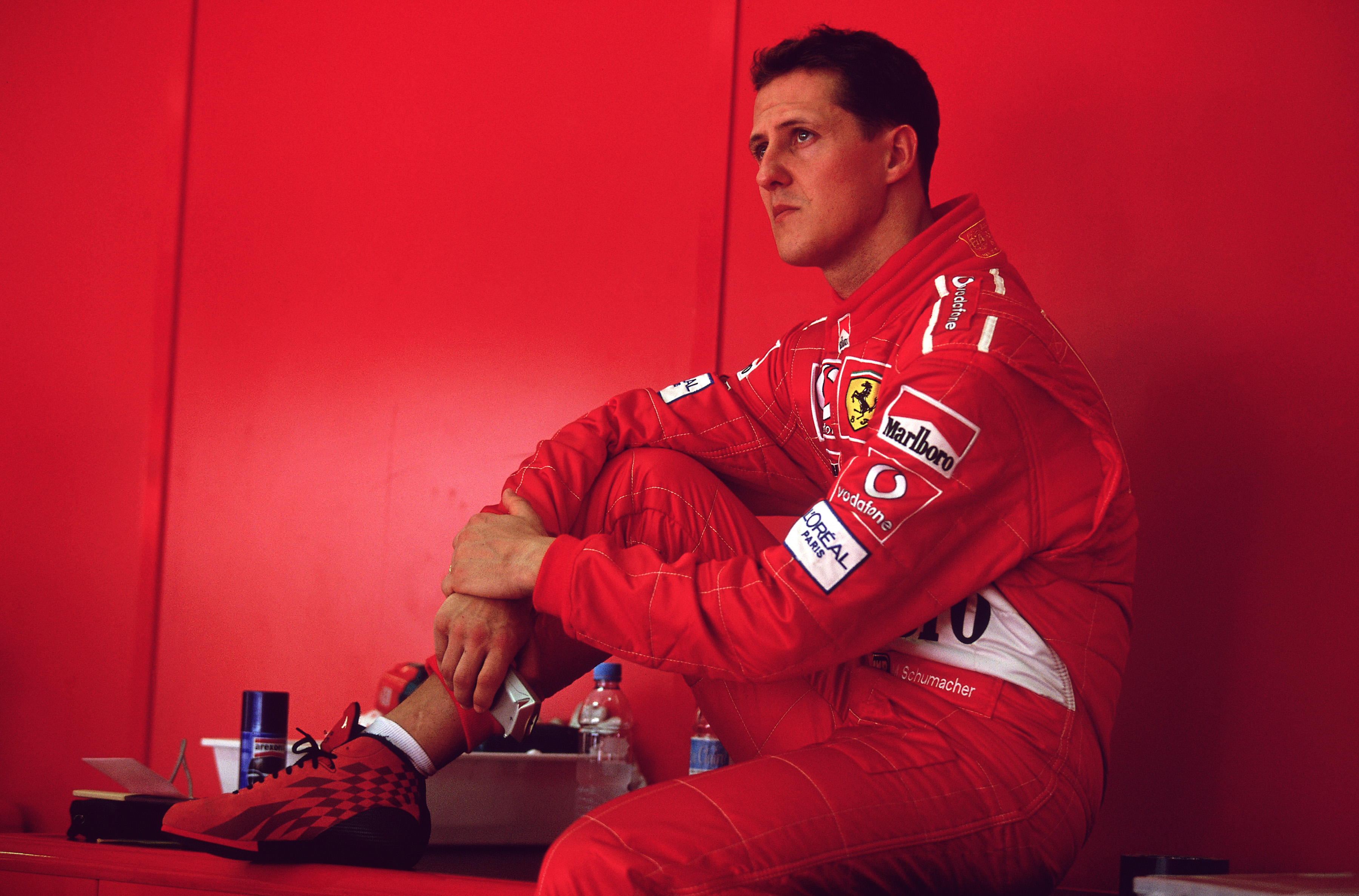 Michael Schumacher before the Malaysian Grand Prix at the Sepang International Circuit in Kuala Lumpur, Malaysia, on March 17, 2002. | Source: Getty Images