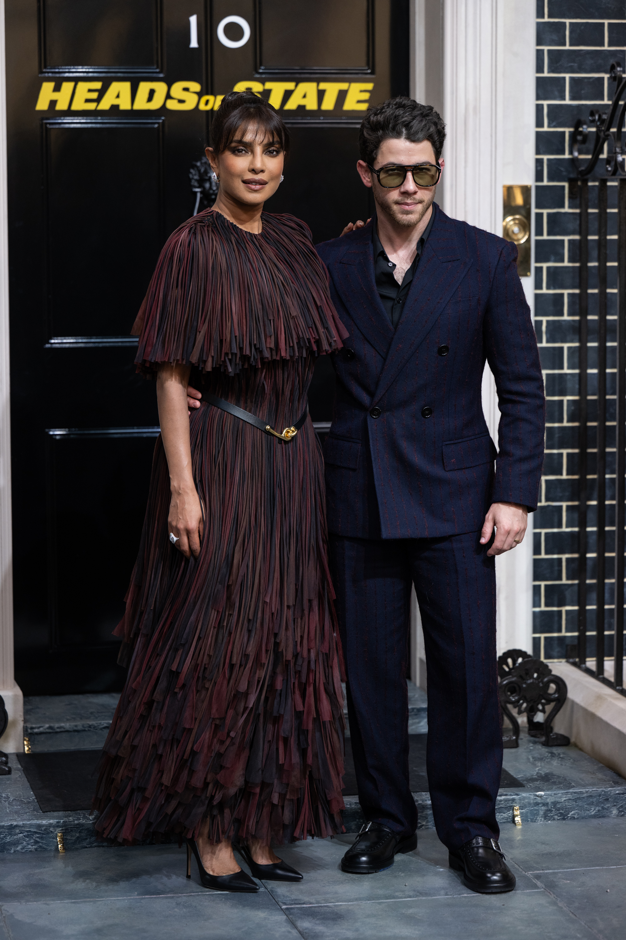 Priyanka Chopra and Nick Jonas at the special screening for "Heads of State" on July 1, 2025, in London, England. | Source: Getty Images