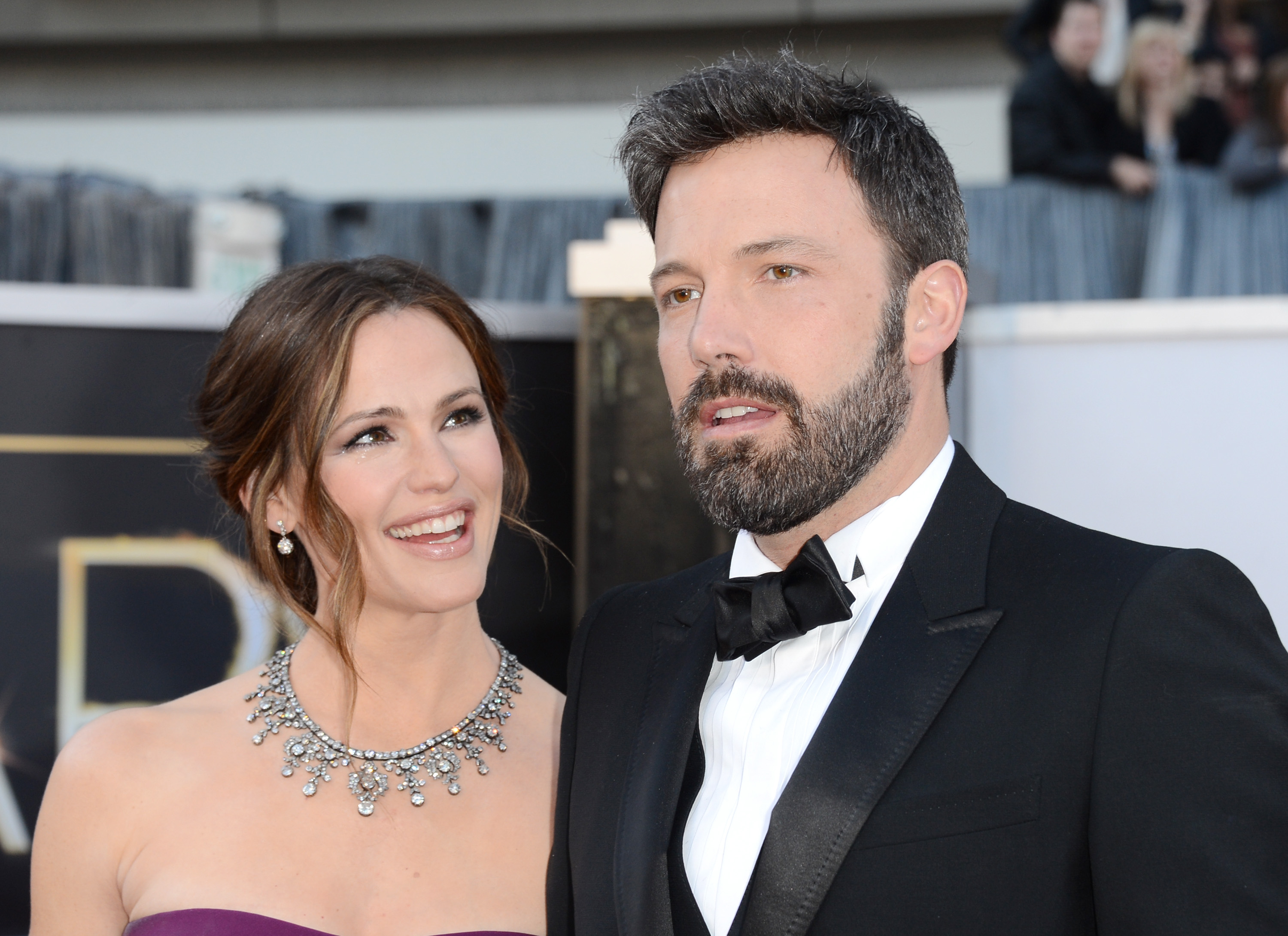 Jennifer Garner and Ben Affleck at the Oscars on February 24, 2013, in Hollywood, California. | Source: Getty Images