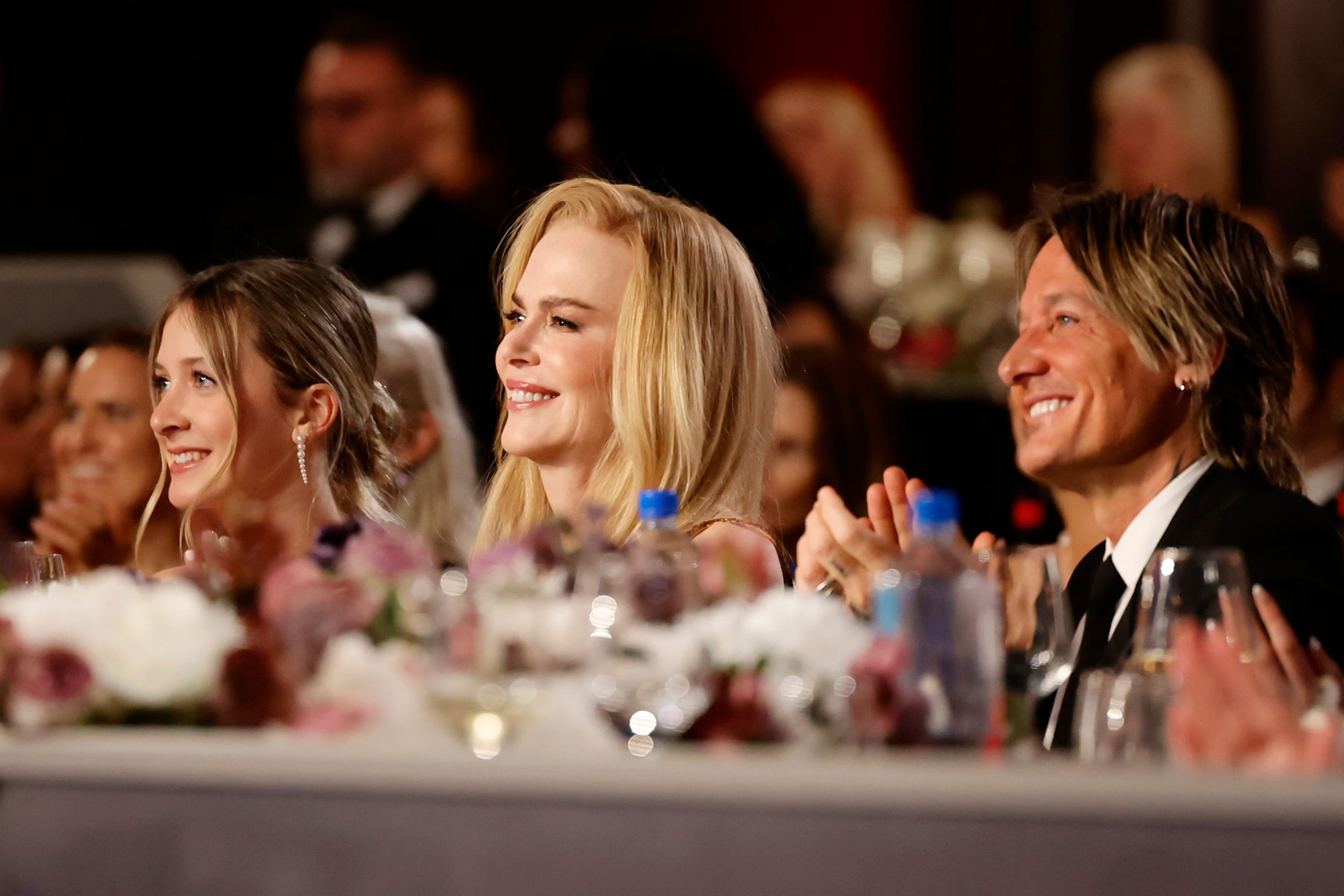 Faith Margaret Kidman Urban, Nicole Kidman, and Keith Urban attend the 49th Annual AFI Life Achievement Award Honoring Nicole Kidman on April 27, 2024