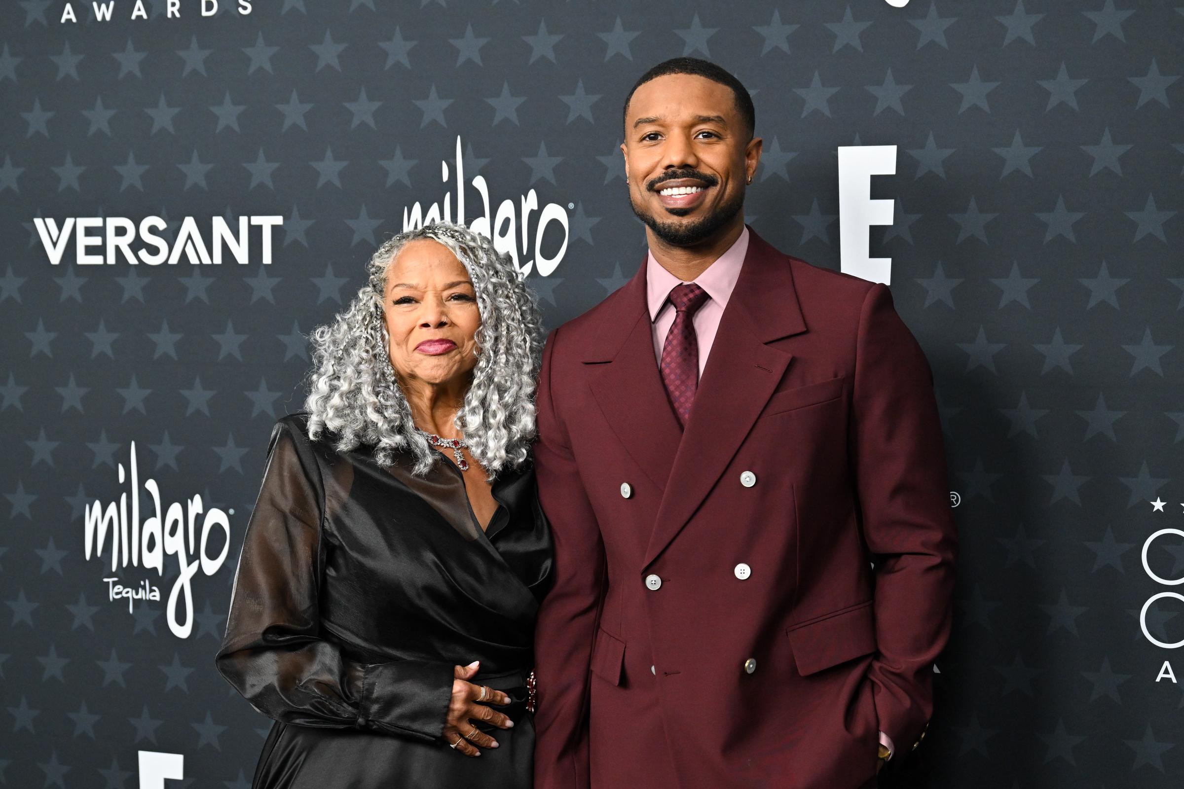 Donna and Michael B. Jordan attend the 31st Annual Critics Choice Awards on January 4, 2026 | Source: Getty Images