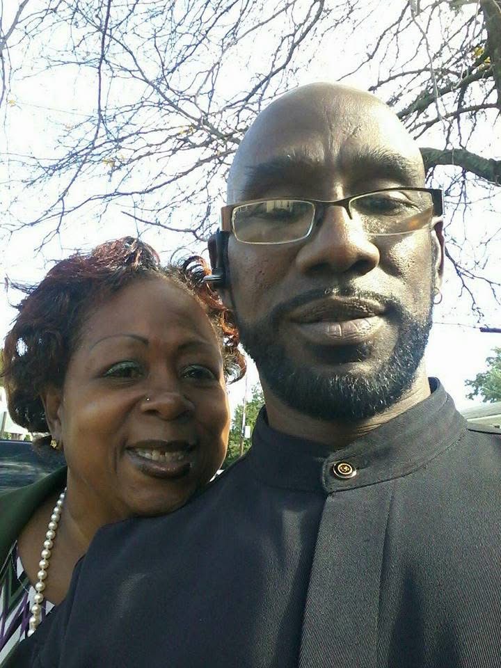 Adrienne Jones-McAllister and Keith McAllister smiling outdoors. | Source: GoFundMe